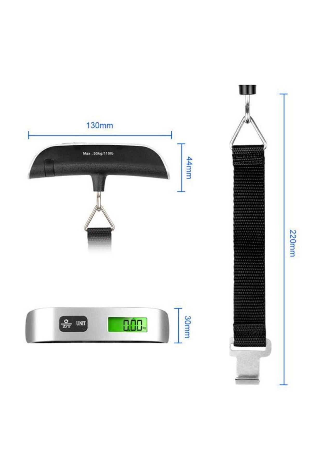 TBL Dekor® Dijital Ekranlı Valiz Kilo Ölçücü Hassas Valiz Tartısı