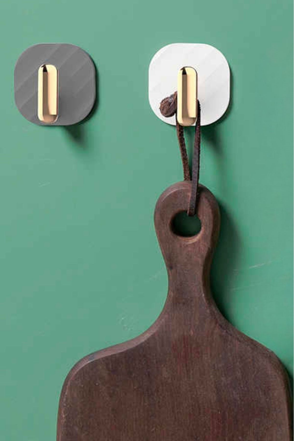 TBL Dekor®  2li Yapışkanlı Retro Askılık Dolap Kapak Kulpu Gri