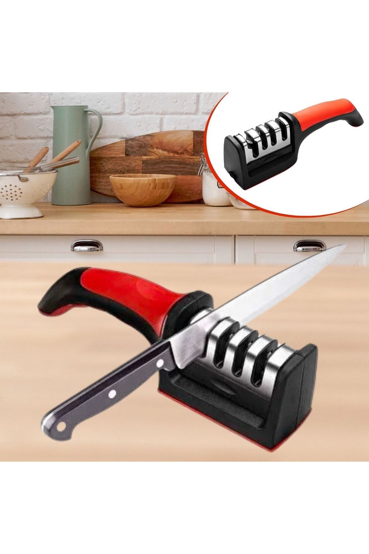 TBL Dekor®  4 Aşamaları Kaymaz Taban Hızlı Bıçak Makas Bileme Aracı