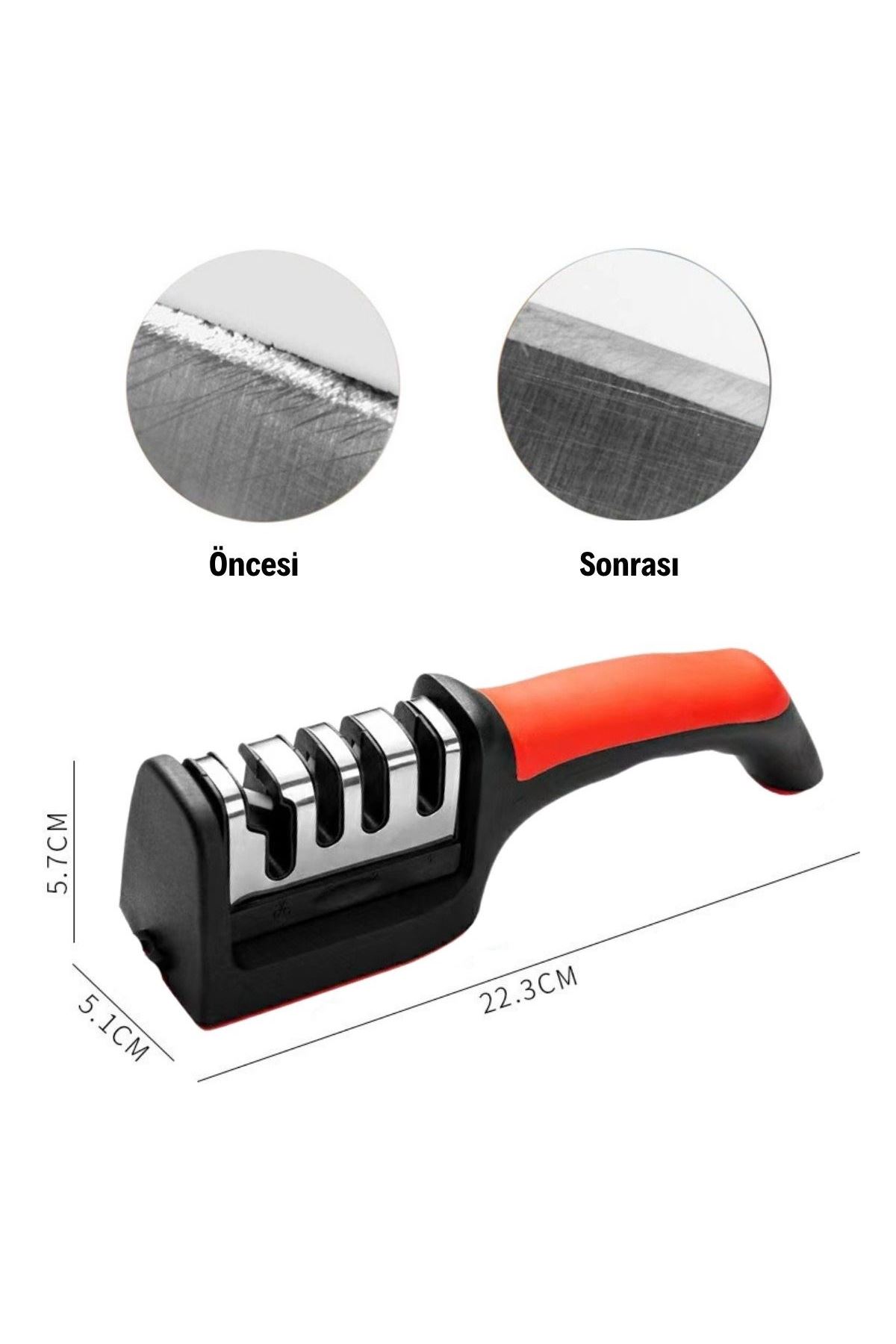 TBL Dekor®  4 Aşamaları Kaymaz Taban Hızlı Bıçak Makas Bileme Aracı