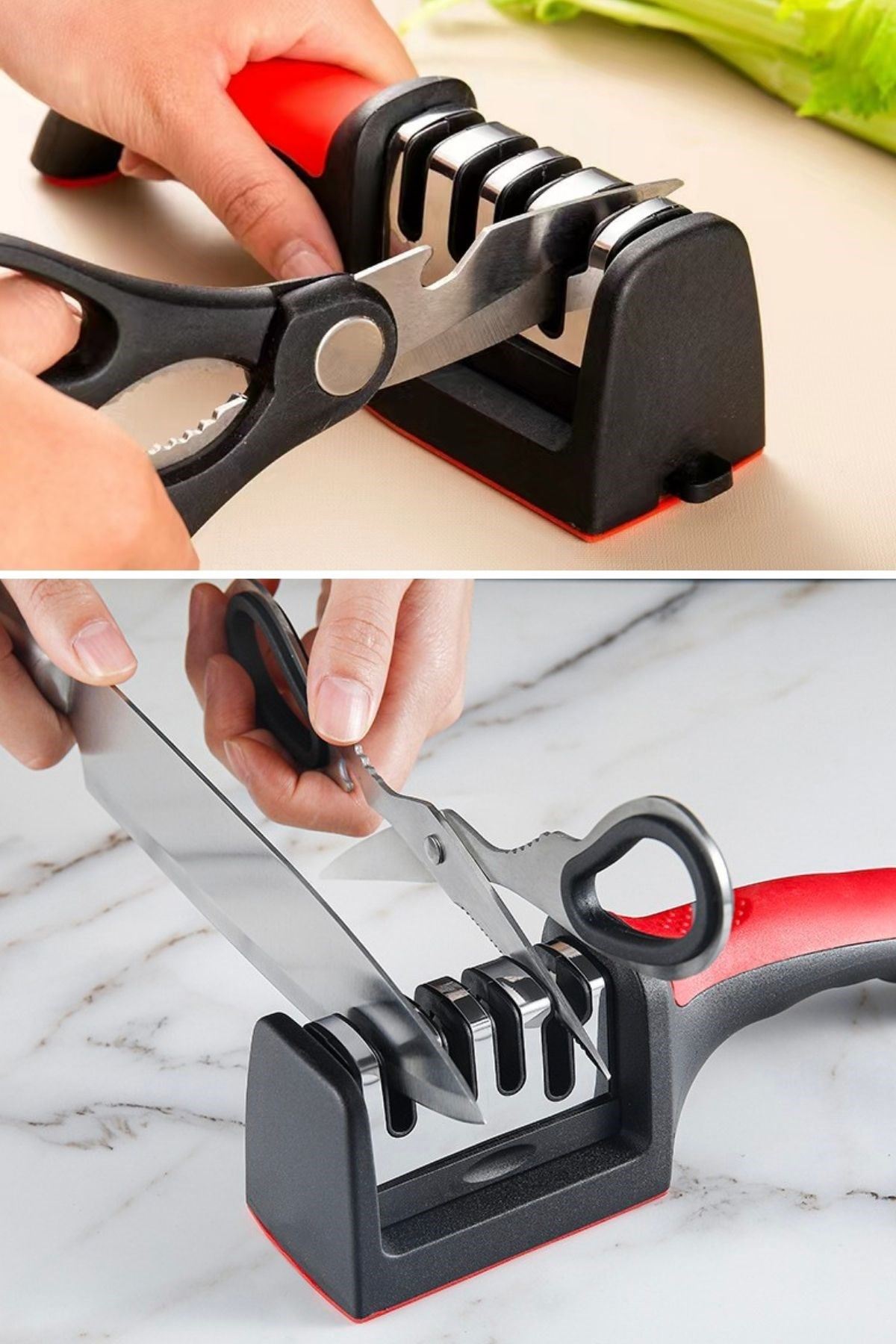 TBL Dekor®  4 Aşamaları Kaymaz Taban Hızlı Bıçak Makas Bileme Aracı