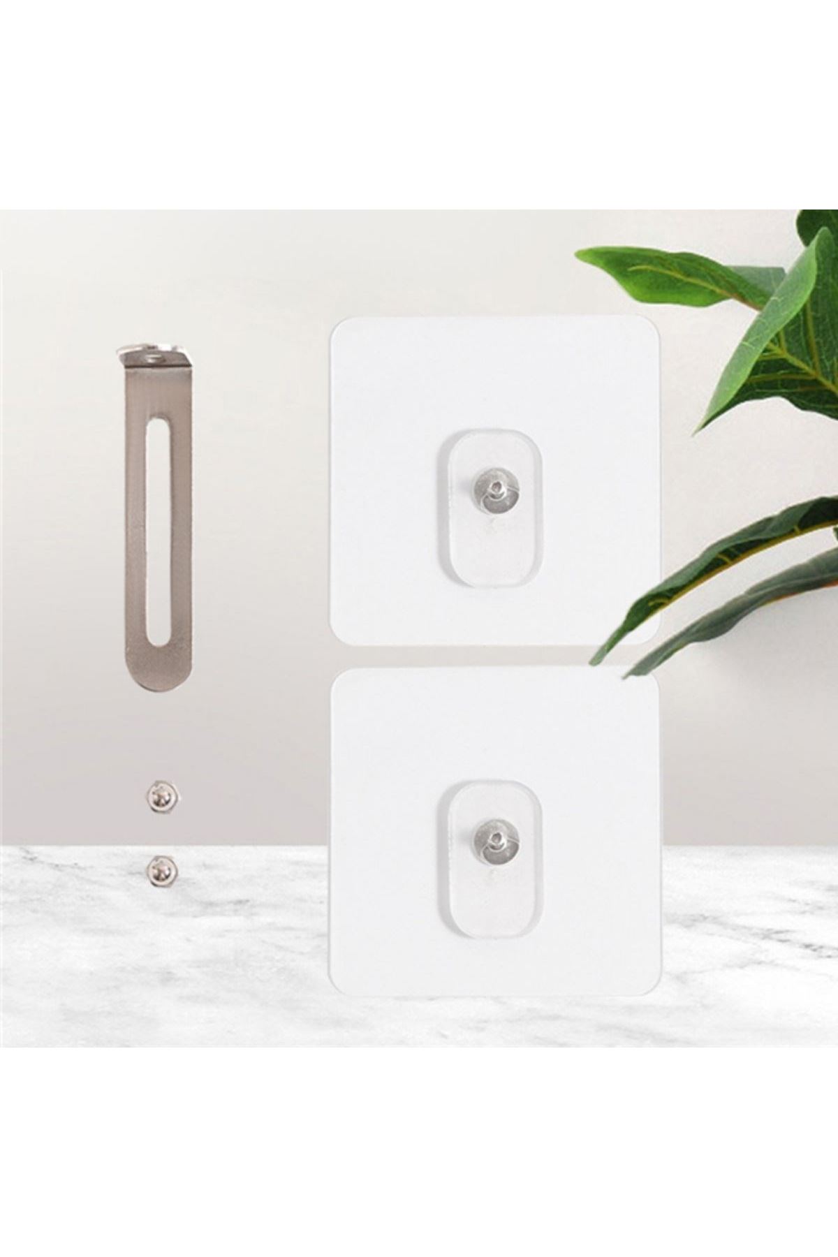 TBL Dekor® Deprem İçin Ultra Dayanıklı Çivisiz Duvarı Delmeden Ayarlanabilir Eşya Sabitleyici Aparat