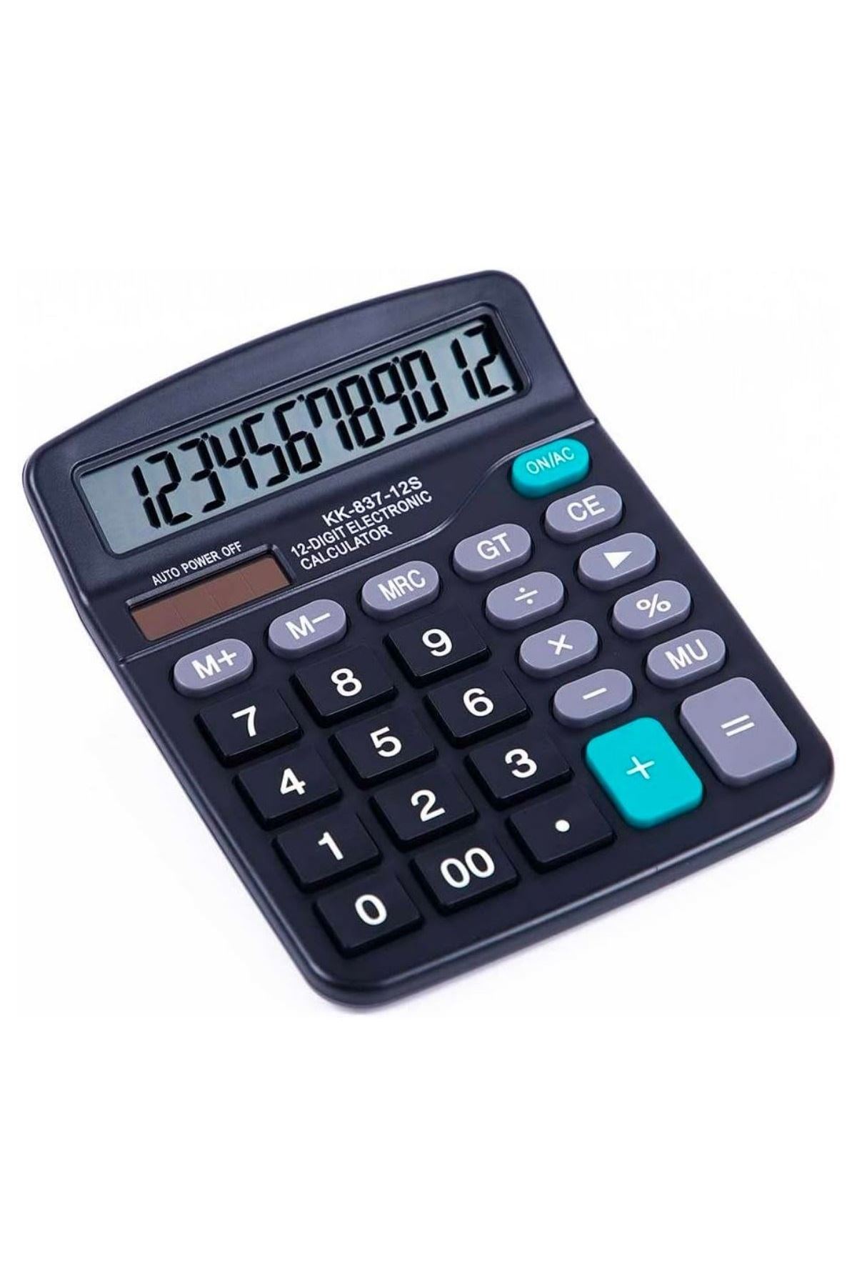 TBL Dekor® Standart Fonksiyonlu 12 Haneli Geniş LCD Ekran,Pill Masaüstü Hesap Makinesi