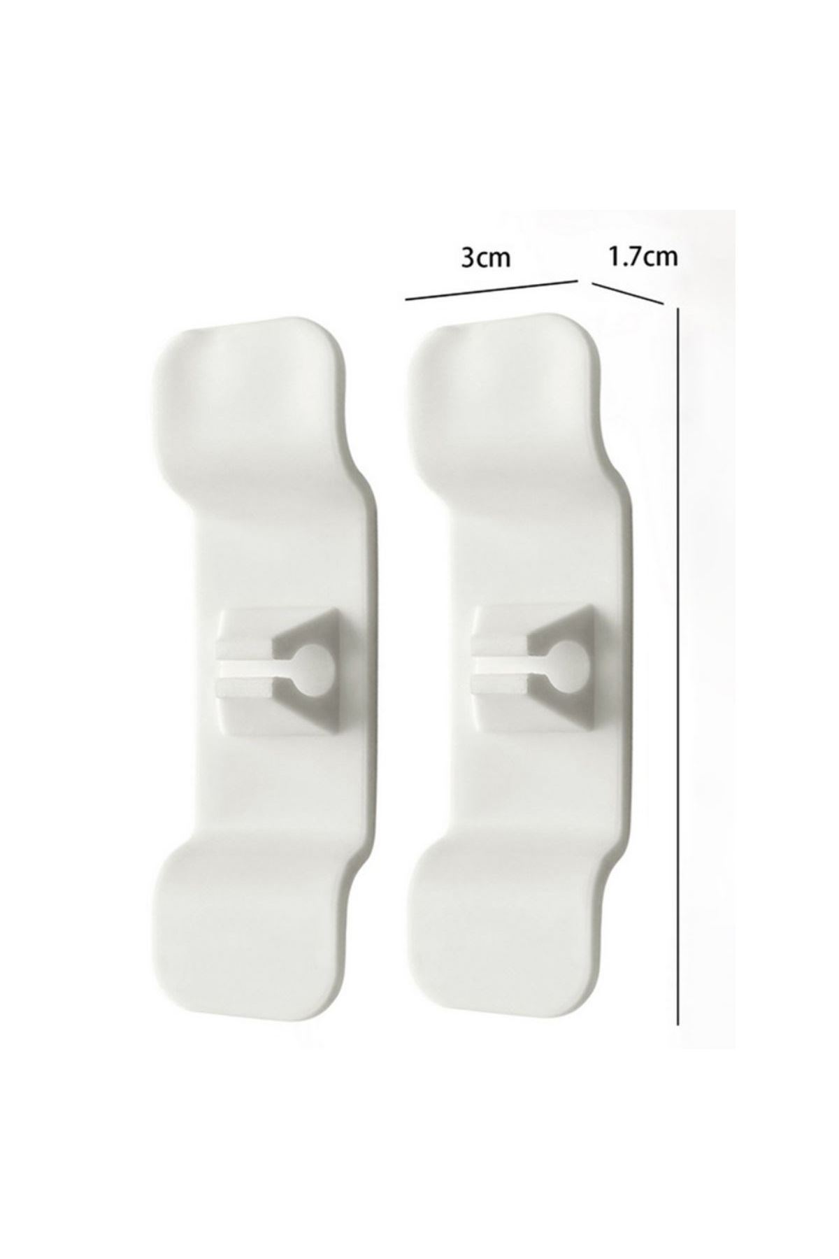 TBL Dekor 6'lı Pratik Kablo Toparlayıcı Yapışkanlı Klips Mutfak Air Fryer Kettle Kahve Tost Makinası