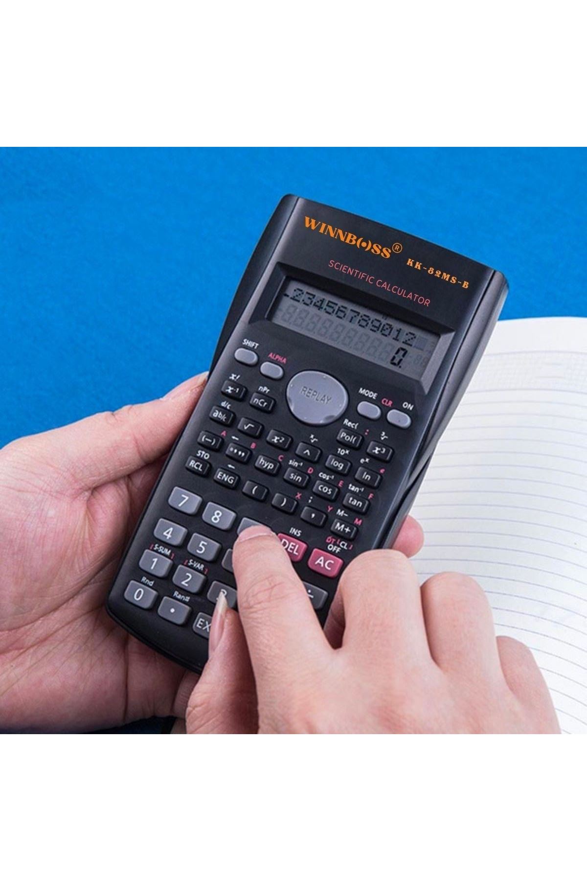 TBL Dekor® Kapaklı 240 Fonksiyonlu, Pilli Bilimsel Hesap Makinası