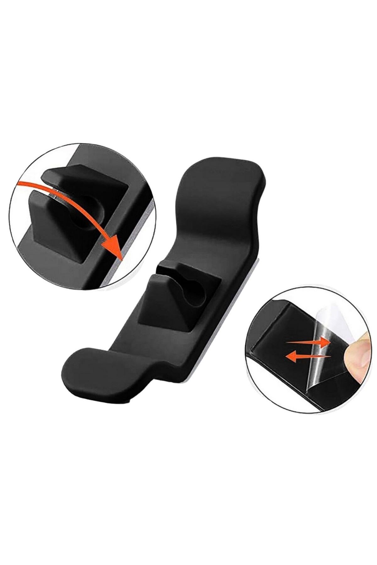 TBL Dekor 6'lı Pratik Kablo Toparlayıcı Yapışkanlı Klips Mutfak Air Fryer Kettle Kahve Tost Makinası