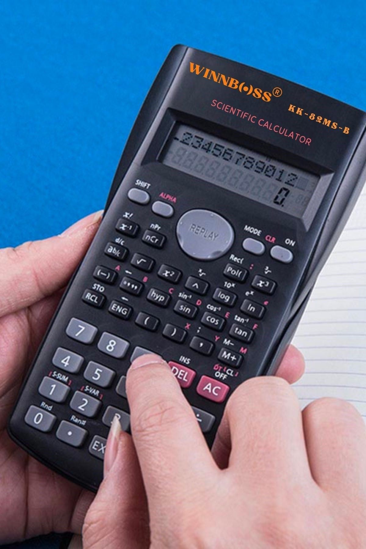 TBL Dekor® Kapaklı 240 Fonksiyonlu, Pilli Bilimsel Hesap Makinası