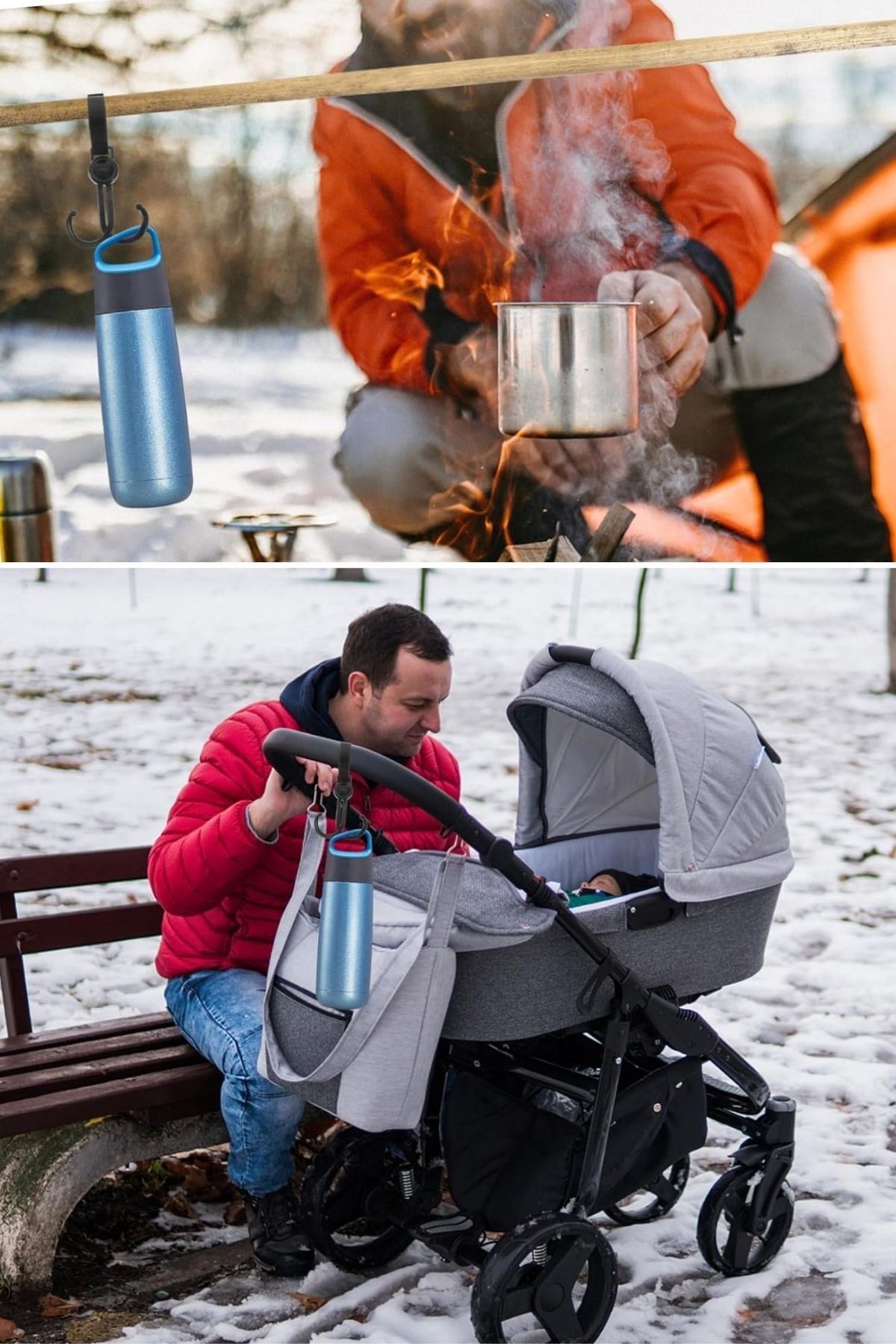 TBL Dekor® 2'li Bebek Arabası, Motor, Bisiklet Eşya Taşıma Aparatı Plastik Kanca