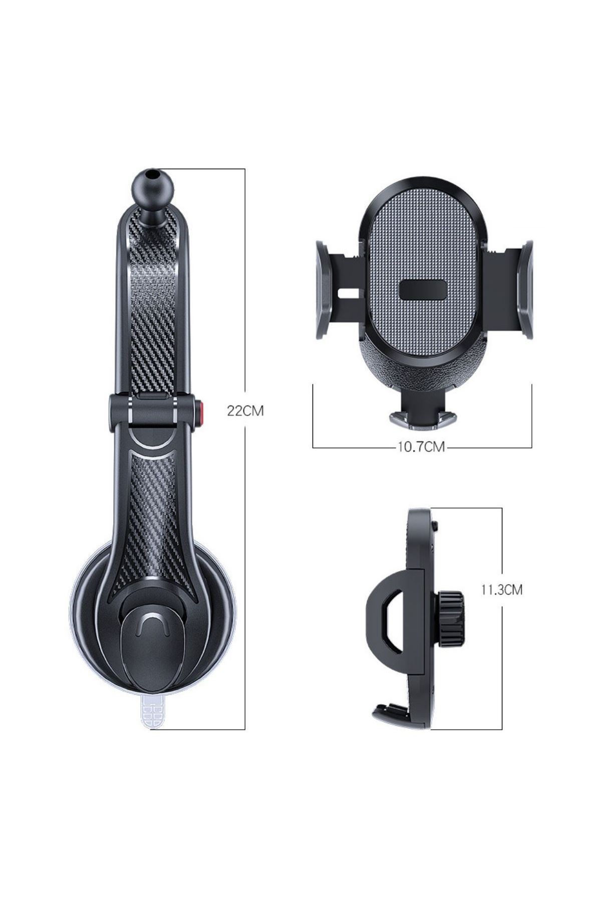 TBL Dekor® Güçlü Vantuzlu Araç İçi Konsol Üstü Telefon Tutucu Aparat