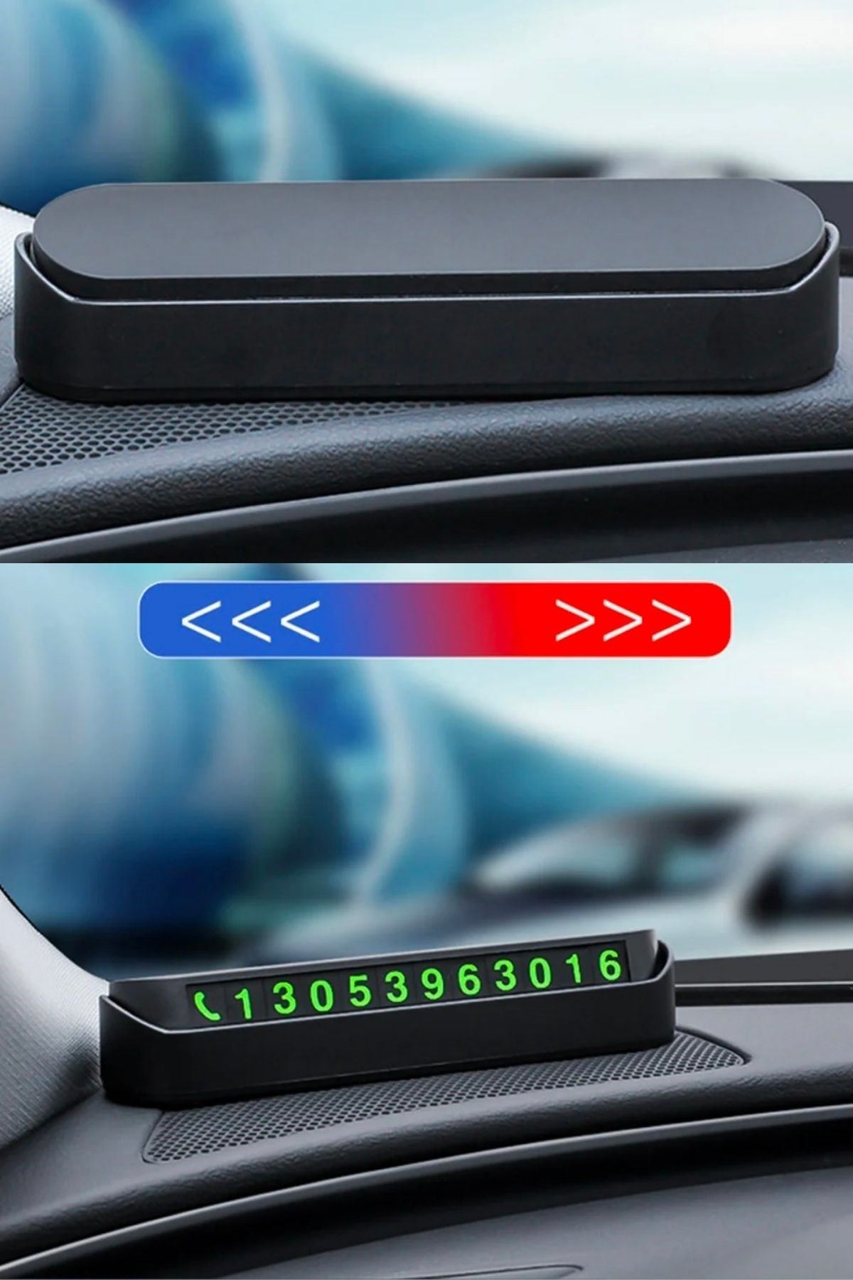 TBL Dekor® Pratik Fosforlu Telefon Numarası Yamzak İçin Araç İçi Oto Numaratör Numaralık