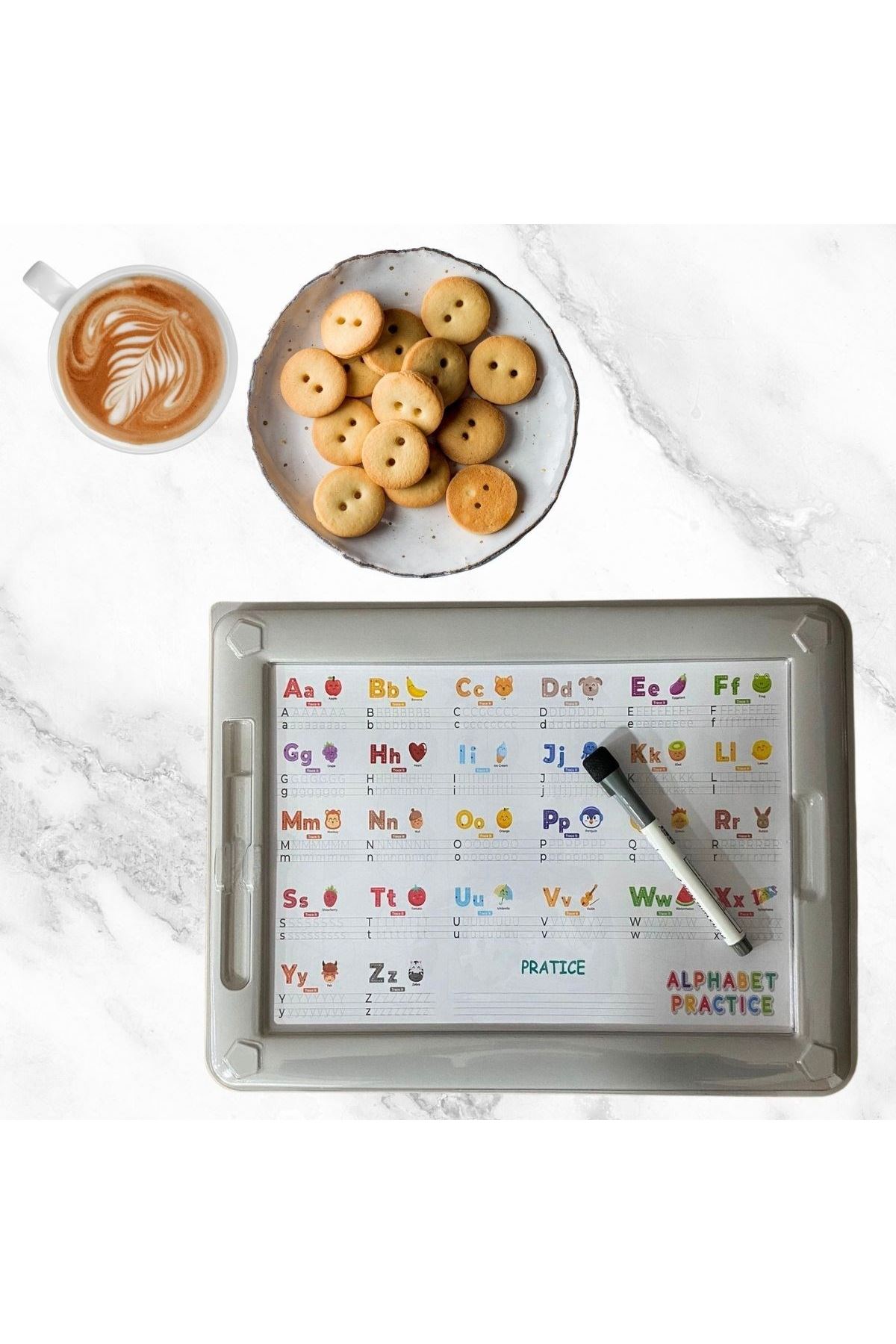 TBL Dekor 32 Farklı Etkinlikli Kalem ve Silgi Hediyeli Eğitici Sihirli Etkinlik Tahtası