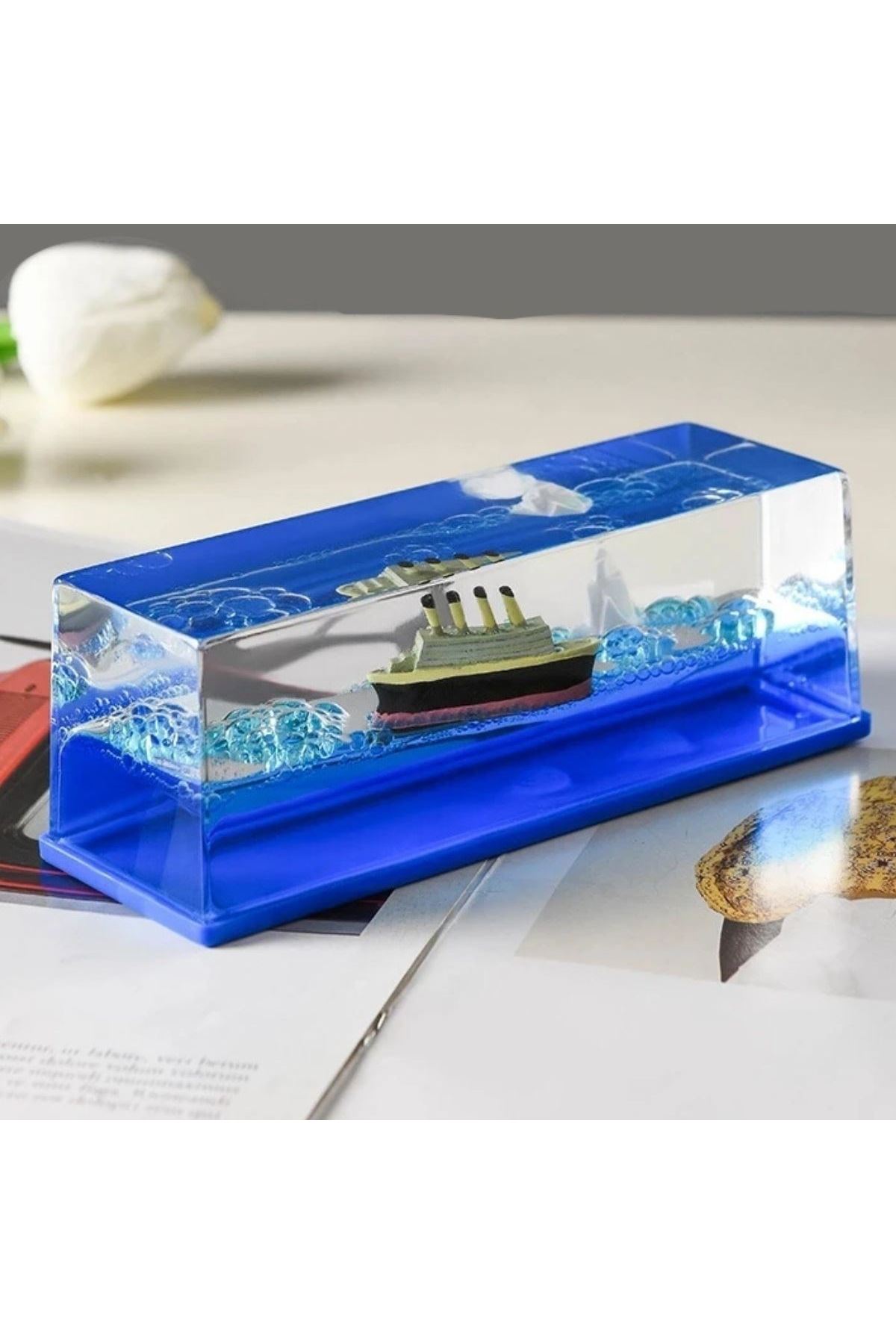 TBL Dekor®  Batmayan Gemi Hediyelik Dekoratif Ev ve Ofis Hediyesi Özel Aşk Gemisi