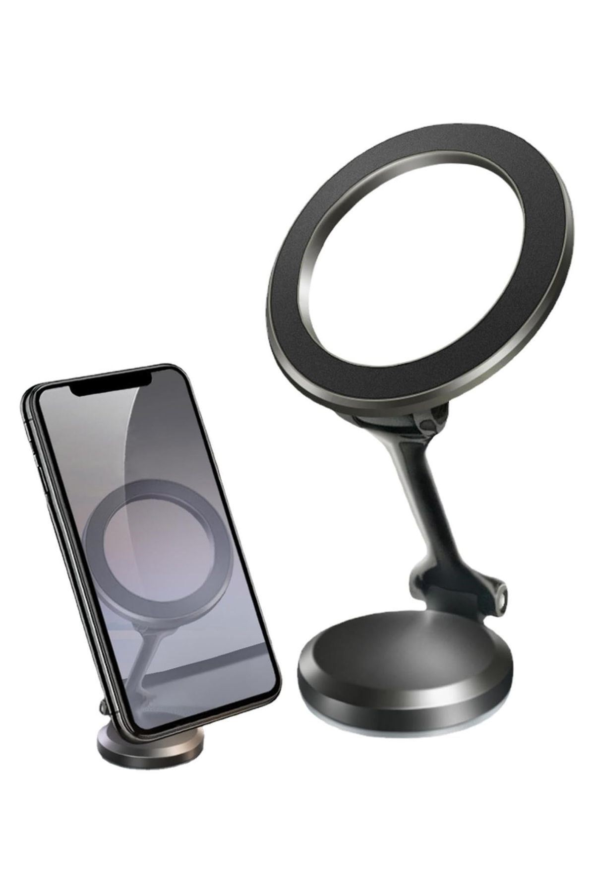TBL Dekor® Tüm Telefonlarla Uyumlu Manyetik Araç Telefonu Tutacağı Katlanır 360 Derece Dönen Telefon Standı