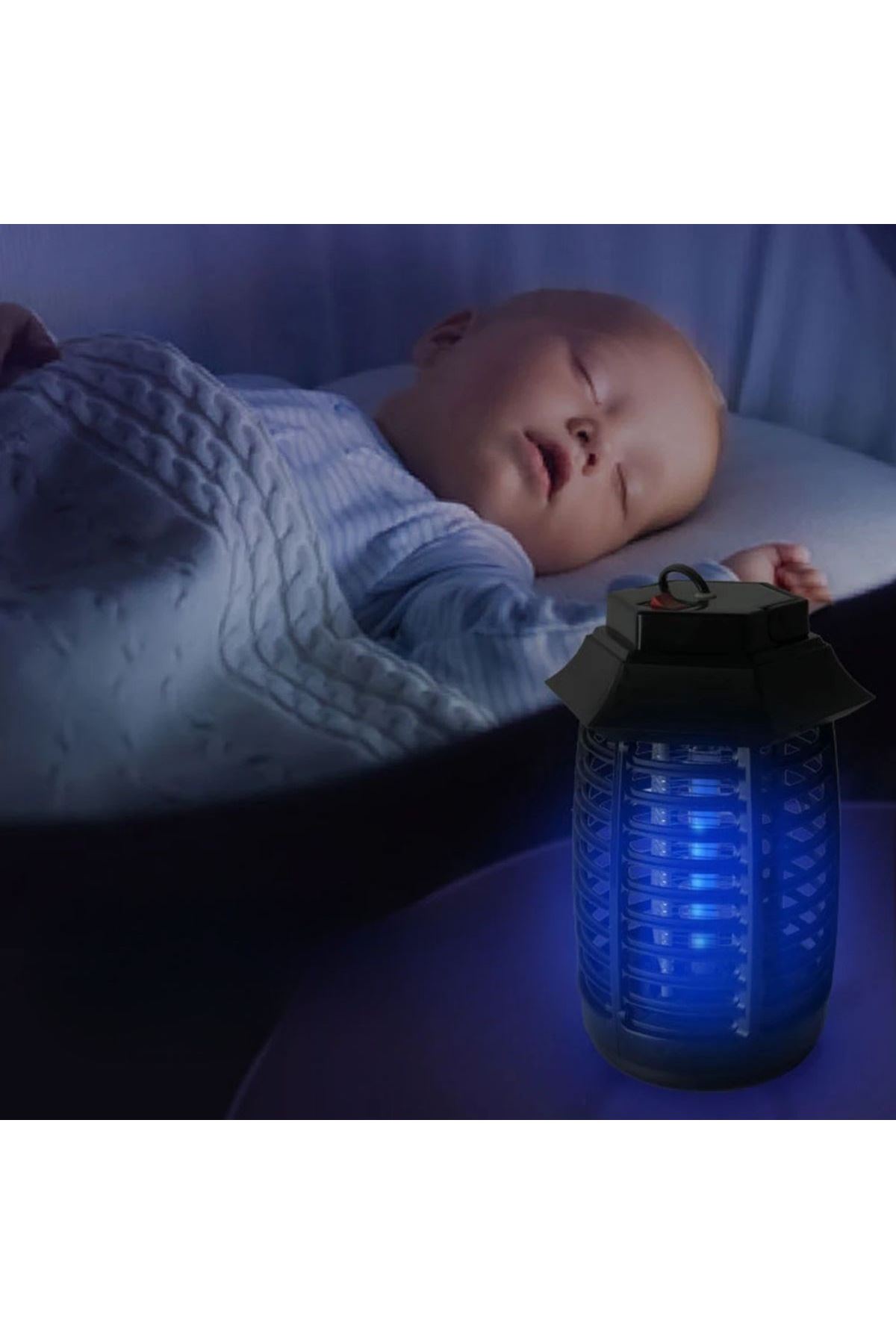 TBL Dekor® Tutma ve Asma Saplı Ledli Sinek Makinası 2W Sinek Öldürücü UV Mor Işıklı Aparat