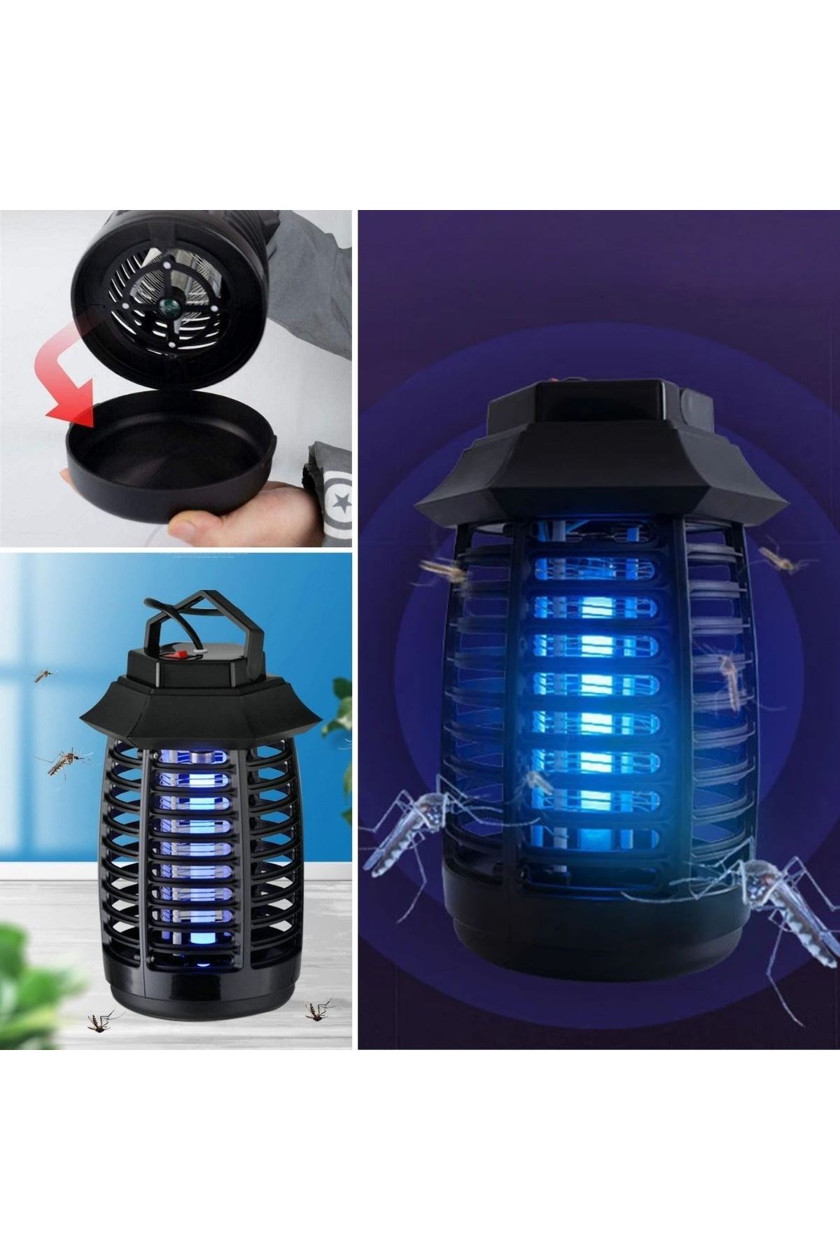 TBL Dekor® Tutma ve Asma Saplı Ledli Sinek Makinası 2W Sinek Öldürücü UV Mor Işıklı Aparat
