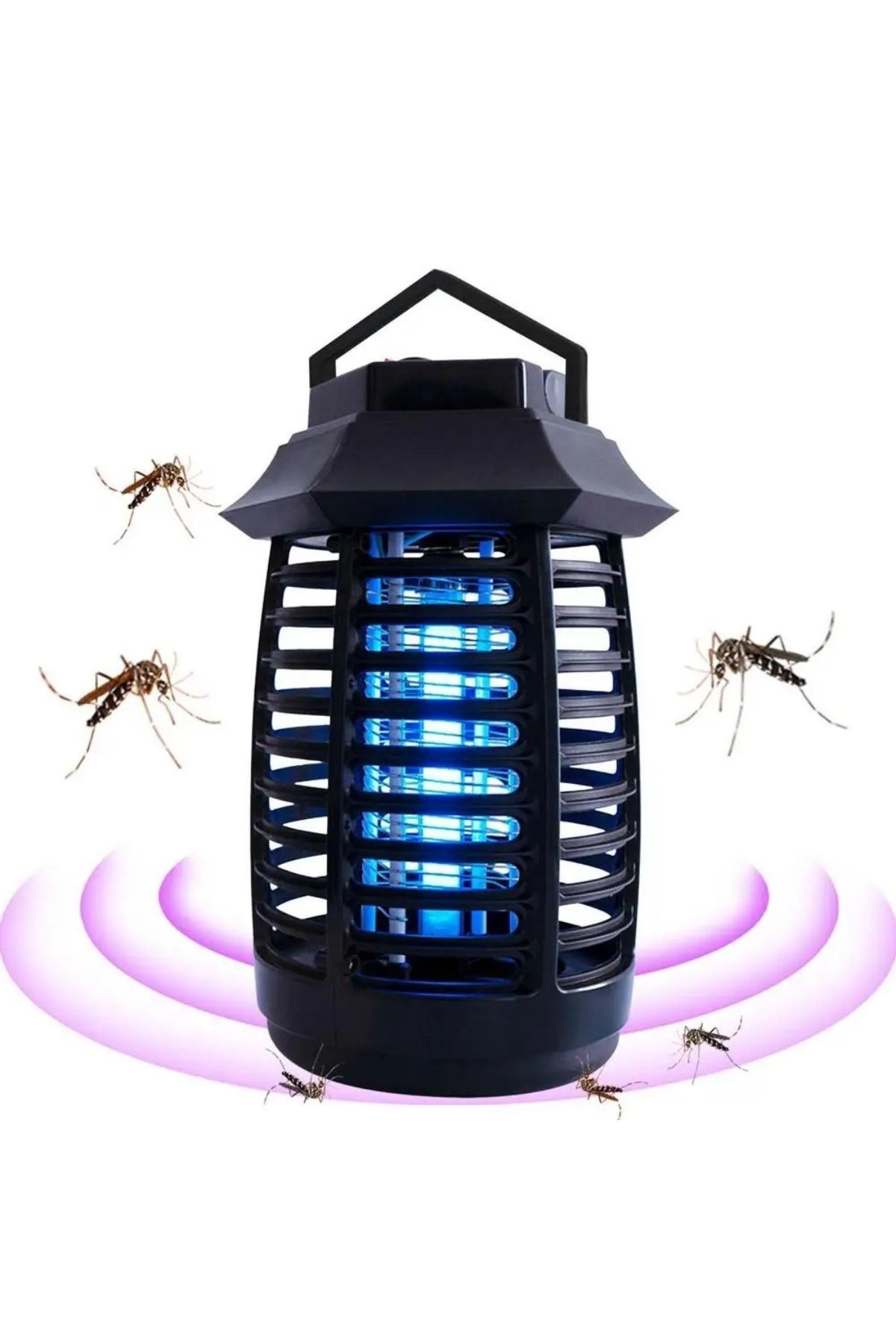 TBL Dekor® Tutma ve Asma Saplı Ledli Sinek Makinası 2W Sinek Öldürücü UV Mor Işıklı Aparat
