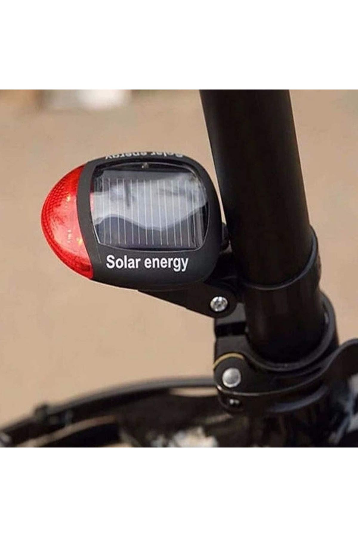 TBL Dekor® LED Güneş Enerjisi ile Şarj Edilebilir Bisiklet Kuyruk Lambası Solar Bisiklet Lambası