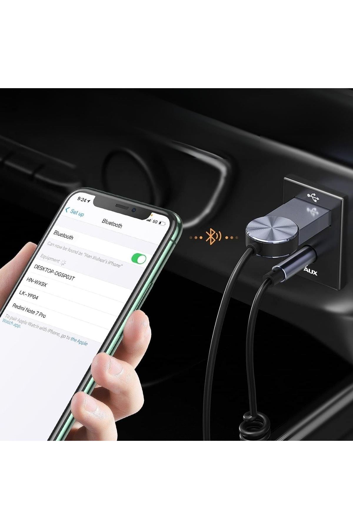 TBL Dekor® Araba için Bluetooth Aux Alıcısı Wireless Araç Kiti