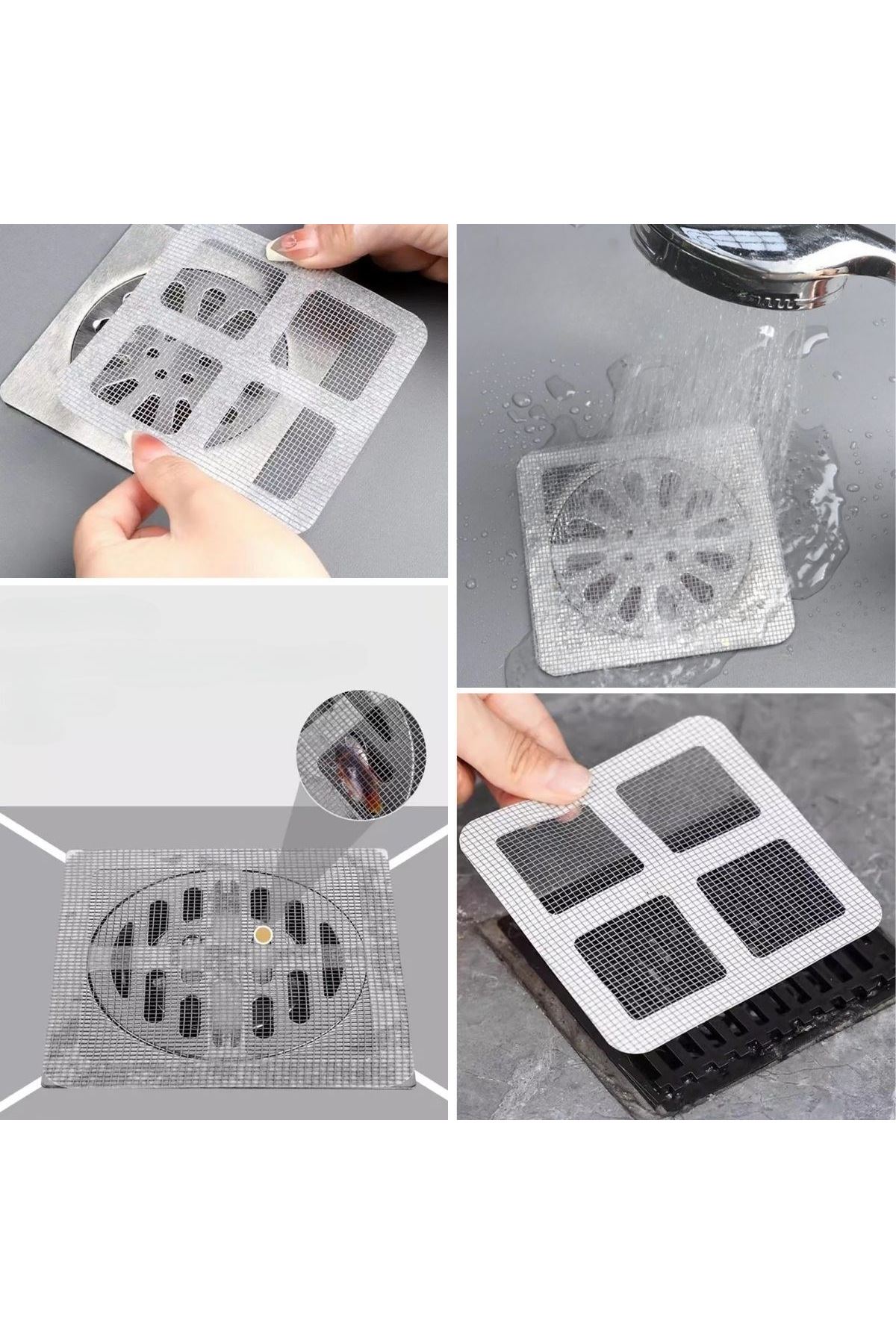 TBL Dekor® 10'lu Banyo ve Mutfak Lavabo Koku Önleyici ve Haşere Böcek Önleyici Gider Filtresi