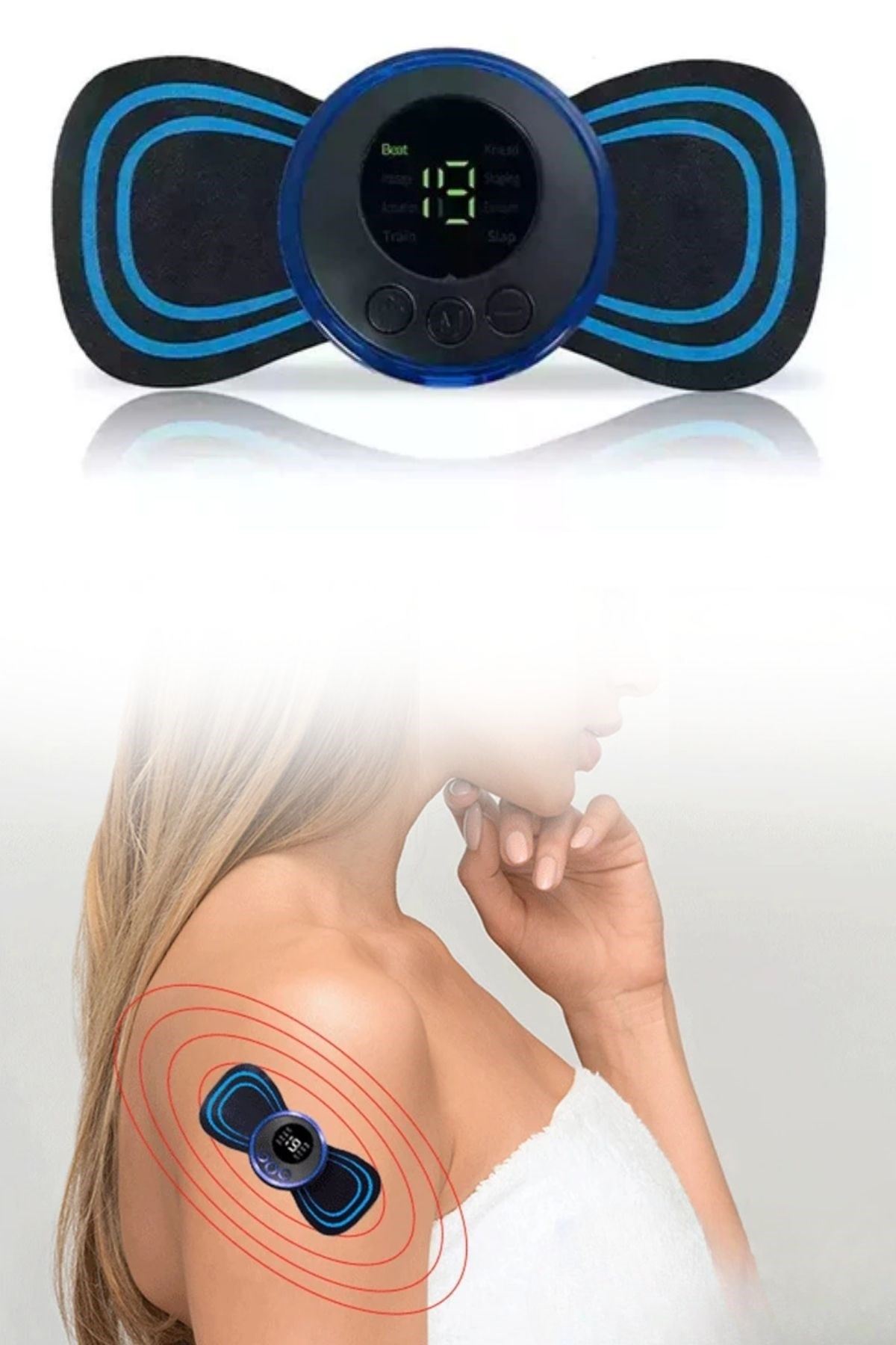 TBL Dekor® Titreşimli USB Şarj Aletli Mini Elektrikli Kelebek Masaj Aleti