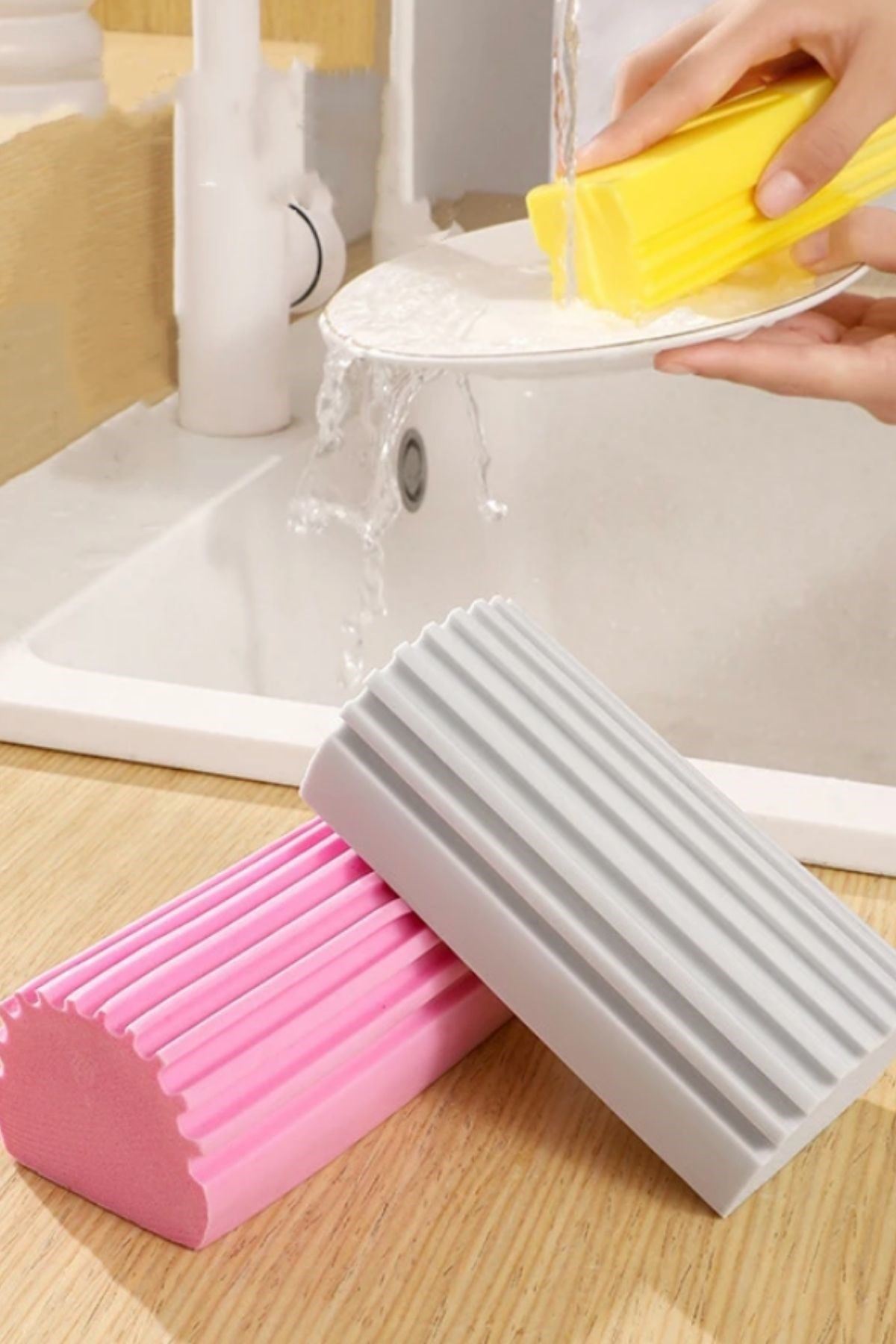 TBL Dekor® Nemli Silgi Süngeri Banyo,Mutfak ve Araba İçin Temizlik Süngeri