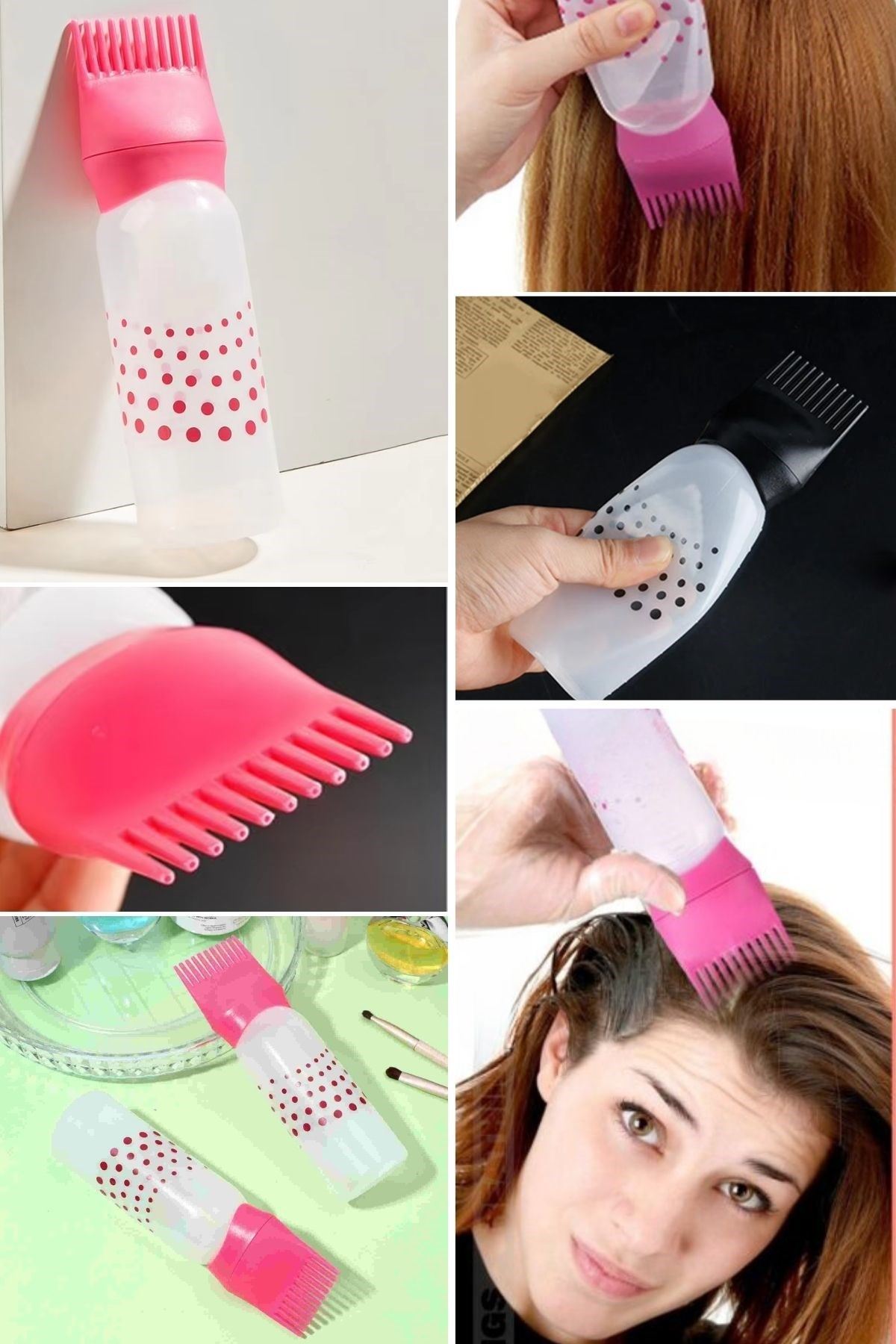 TBL Dekor® Saç Boyama Aparatı Taraklı Saç Bakımı Krem Saç Yağı Uygulama Aparatı