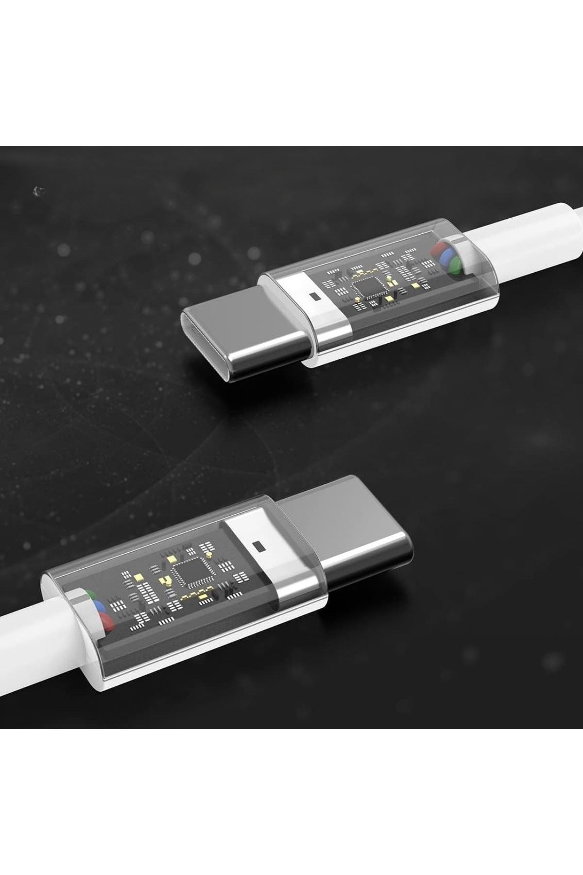 TBL Dekor® Apple 15/15 Pro Type-C to Type-C Hasır Örgü Hızlı Şarj Kablosu (1m)