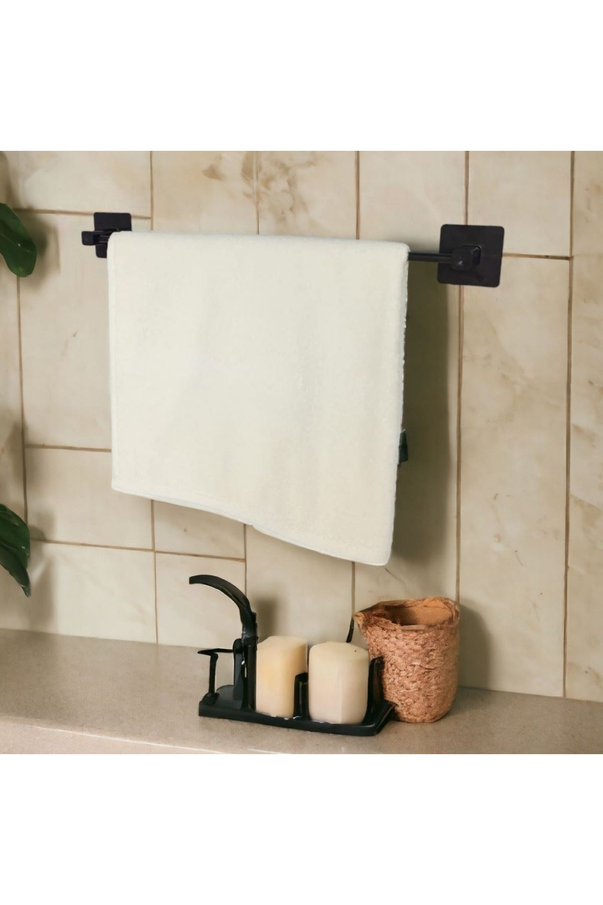 TBL Dekor® Kendiliğinden Yapışkanlı Siyah Çubuk Havluluk