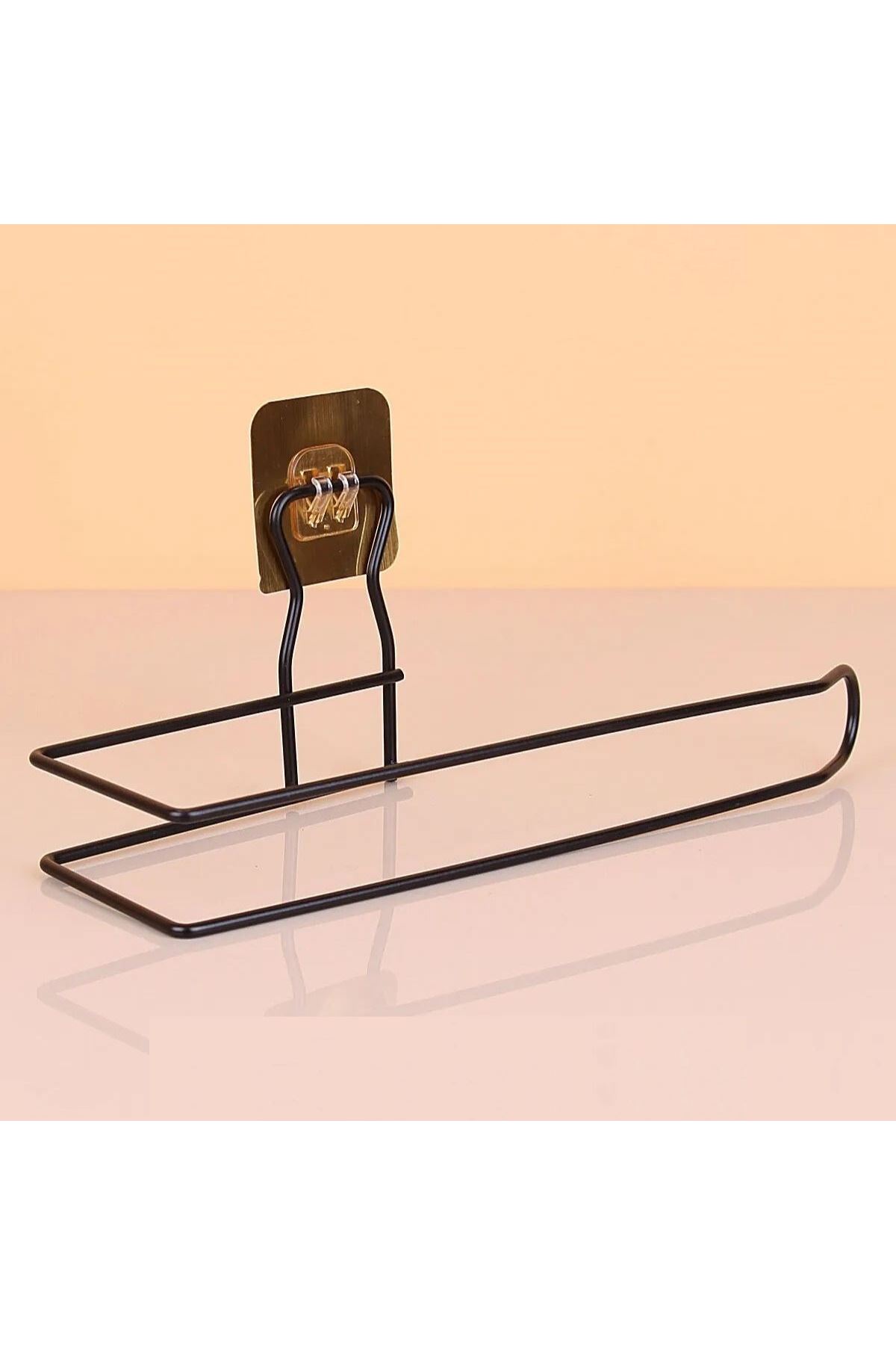 TBL Dekor® Kendiliğinden Yapışkanlı Krom Paslanmaz Metal Havlu Kağıtlık Aparatı