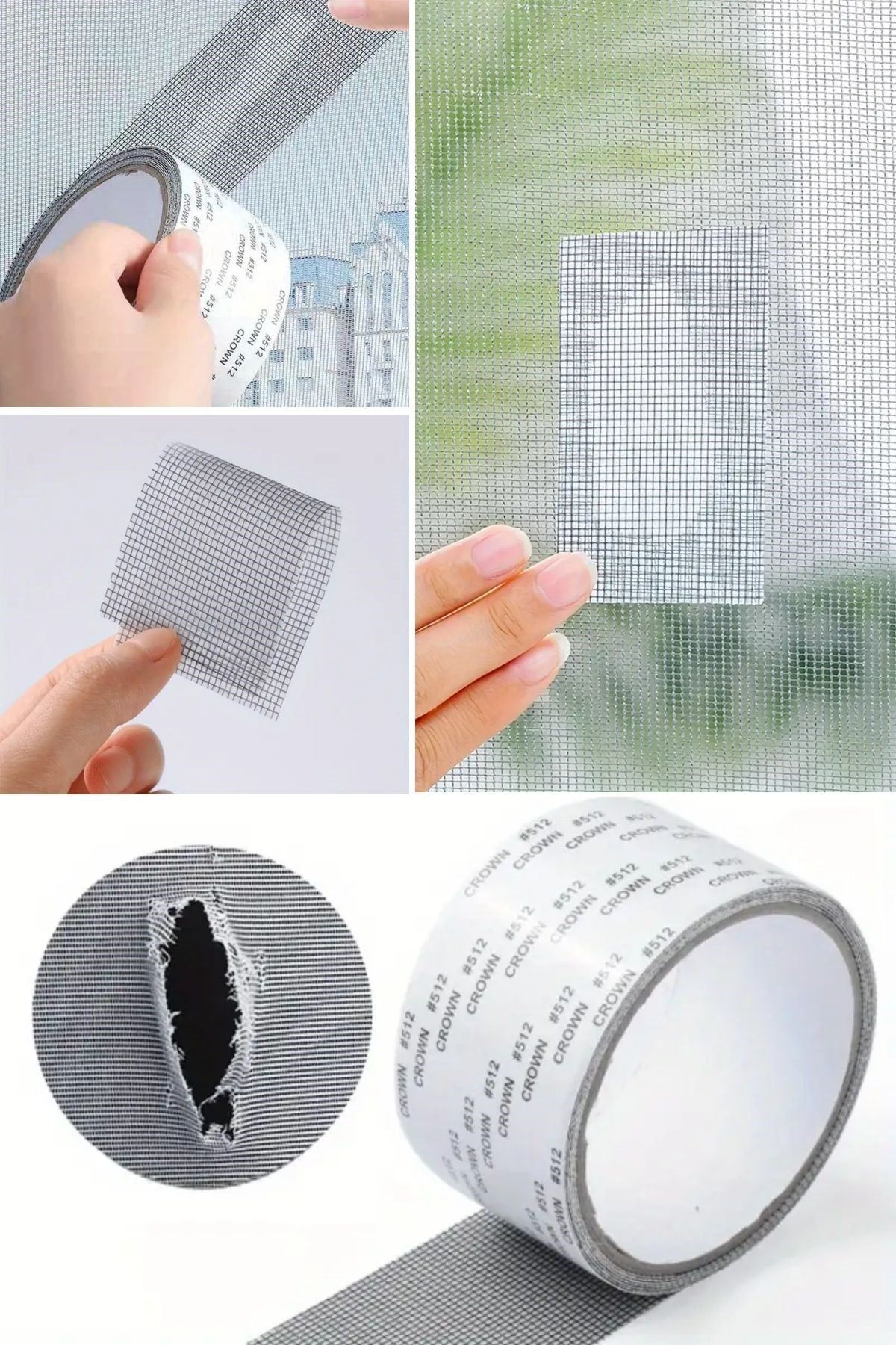 TBL Dekor® Güçlü Yapışkanlı Pencere Tamir Bandı, Böcek Önleyici Yama Bandı 2 mt x 5 cm