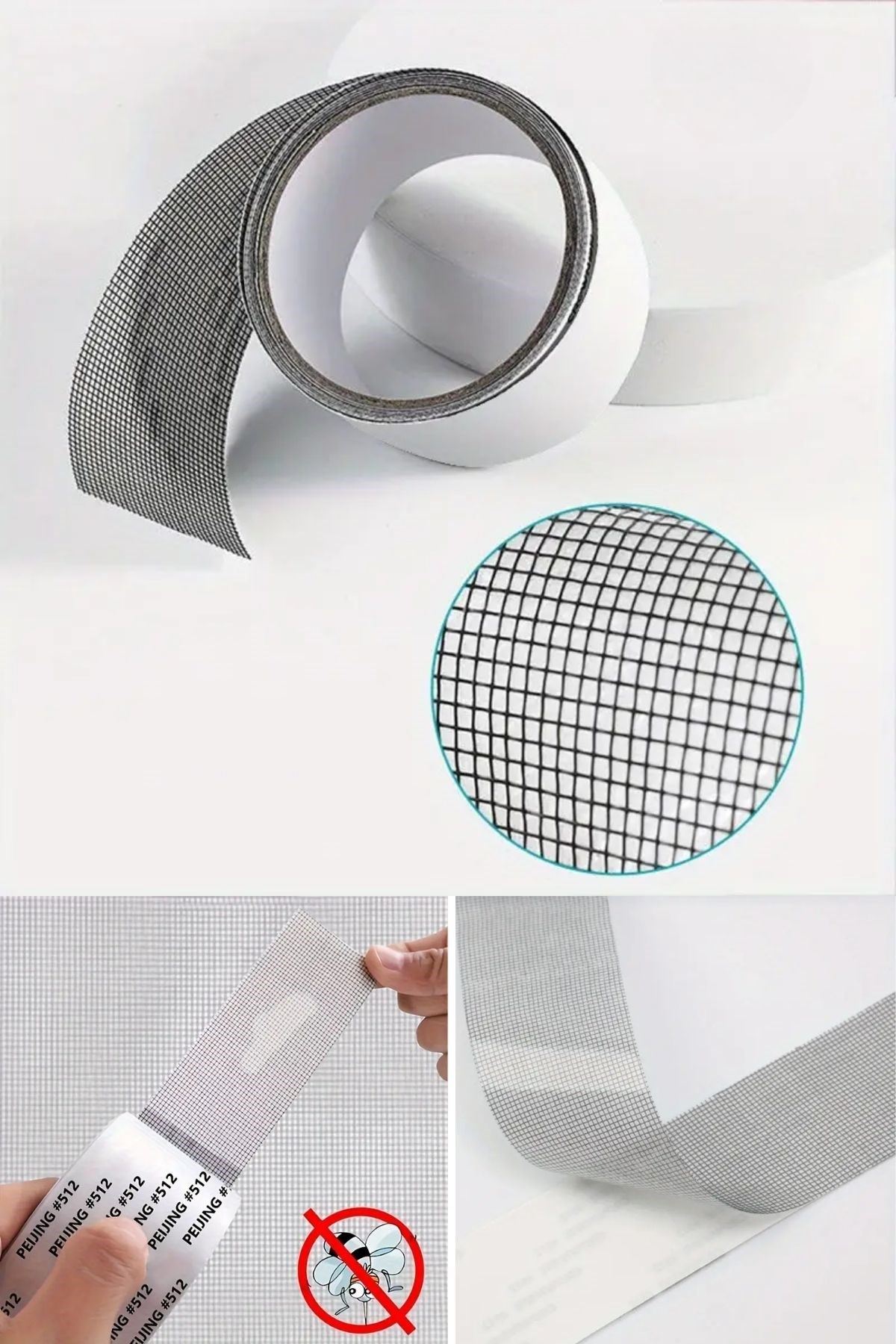 TBL Dekor® Güçlü Yapışkanlı Pencere Tamir Bandı, Böcek Önleyici Yama Bandı 2 mt x 5 cm