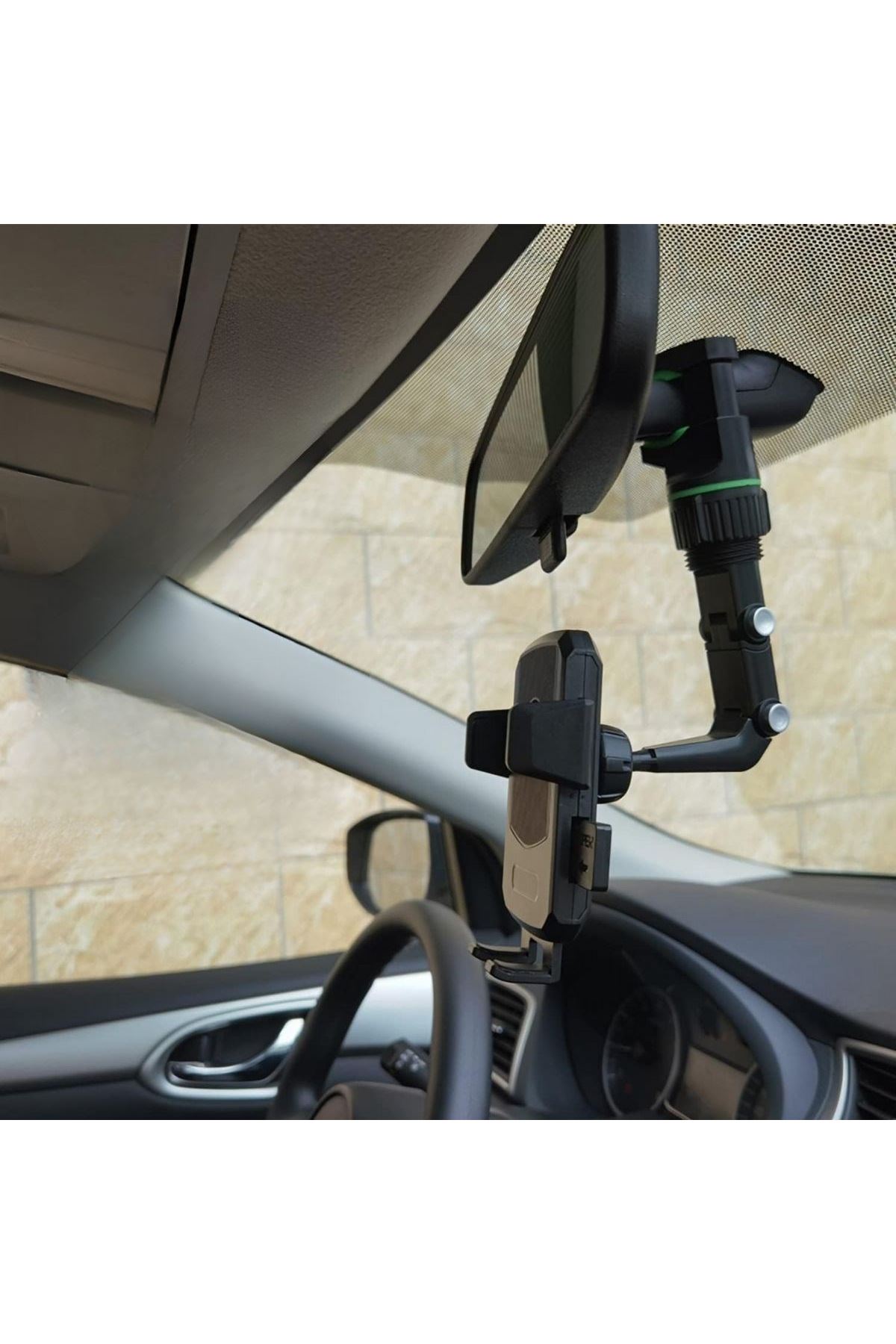 TBL Dekor® Dikiz Aynasına Takılabilen Eklemli Telefon Tutucu Aparat