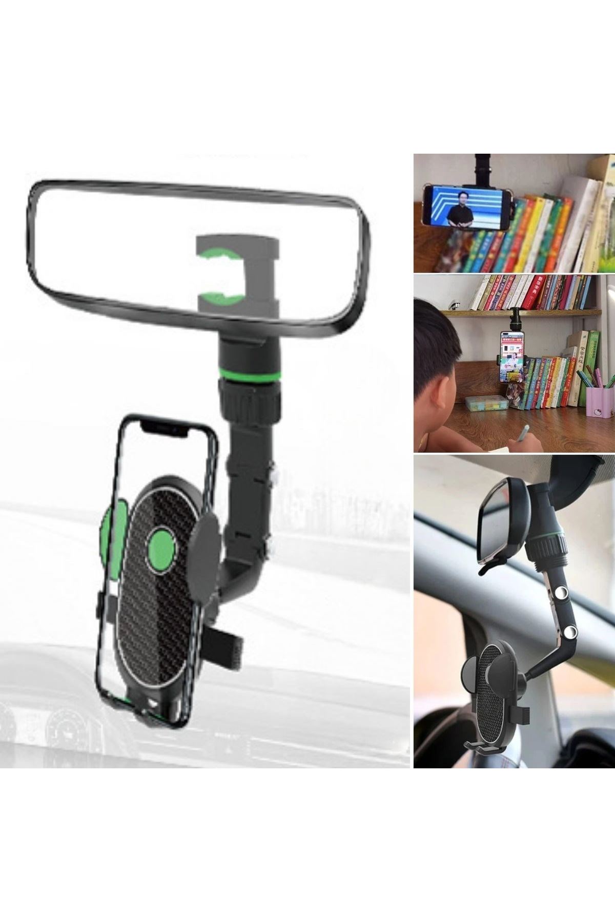 TBL Dekor® Dikiz Aynasına Takılabilen Eklemli Telefon Tutucu Aparat