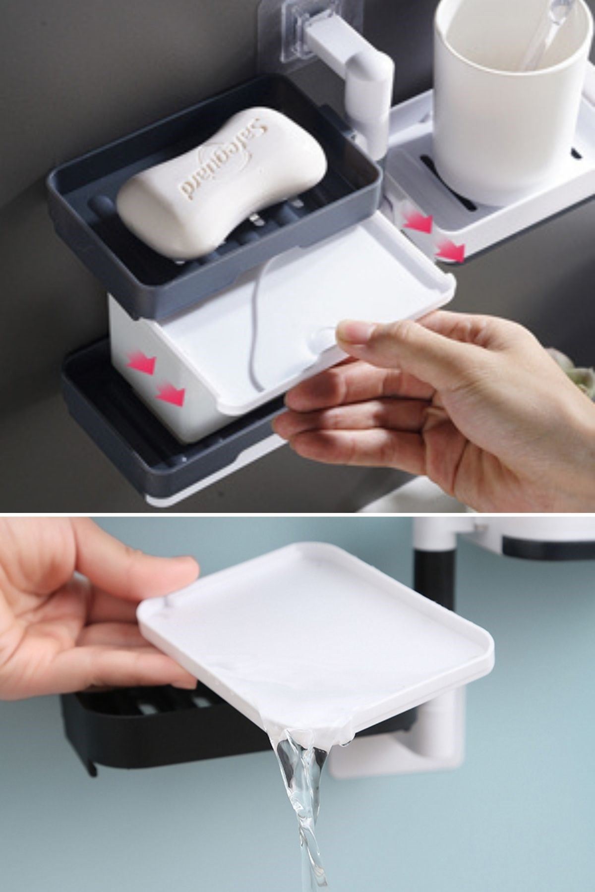 TBL Dekor® Çoklu Sabun Tutucu Fonksiyonel Banyo Sabunluk