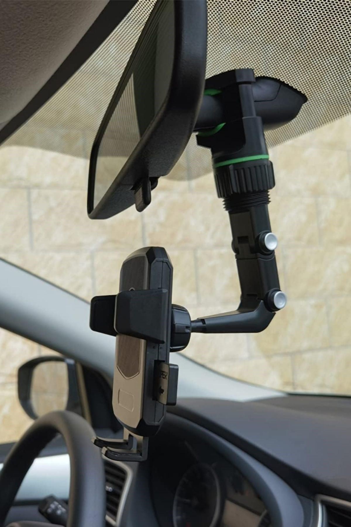 TBL Dekor® Dikiz Aynasına Takılabilen Eklemli Telefon Tutucu Aparat