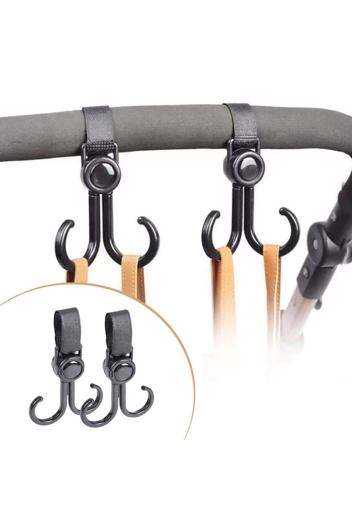 TBL Dekor® 2'li Bebek Arabası, Motor, Bisiklet Eşya Taşıma Aparatı Plastik Kanca