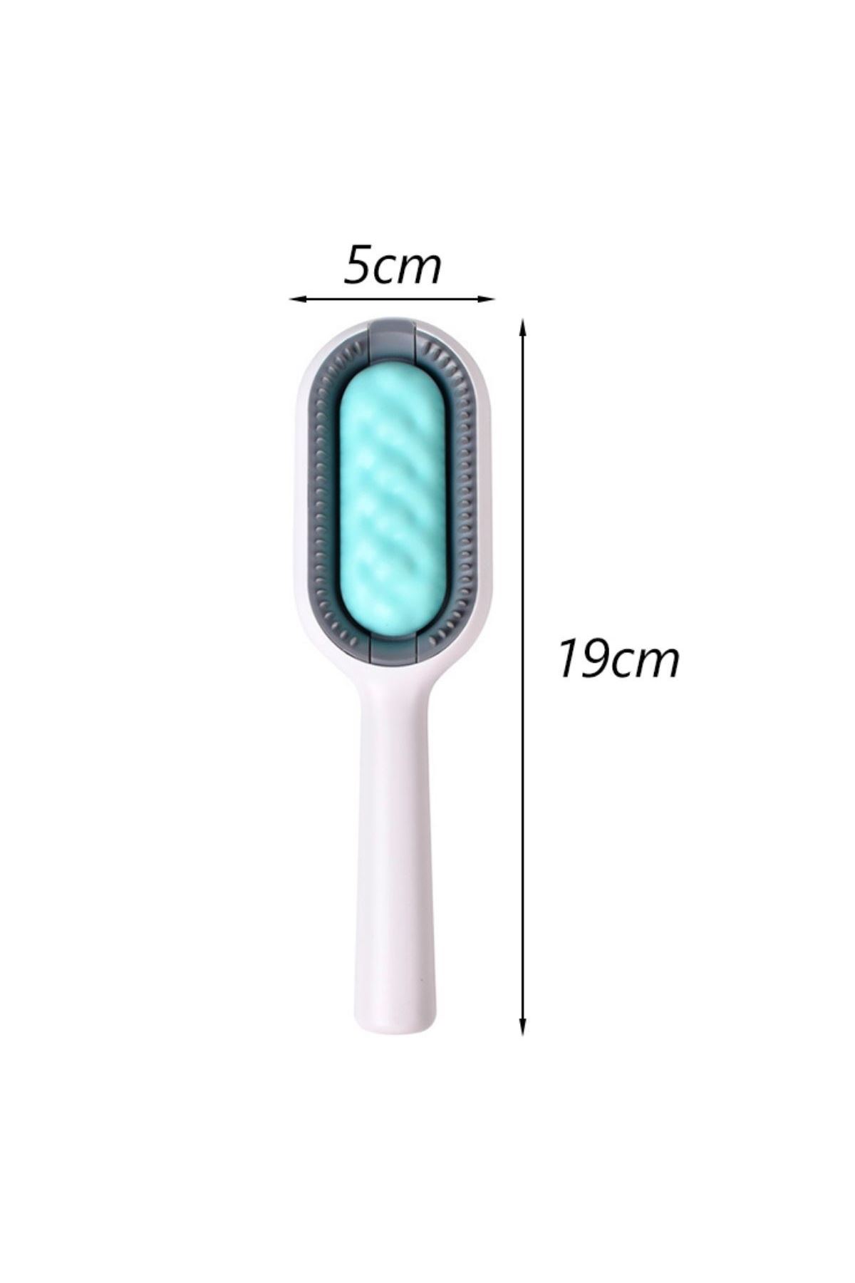 TBL Dekor® Evcil Hayvanlar İçin Çift Taraflı Pet Fırçası Nemli Tüy Tarama Tarağı