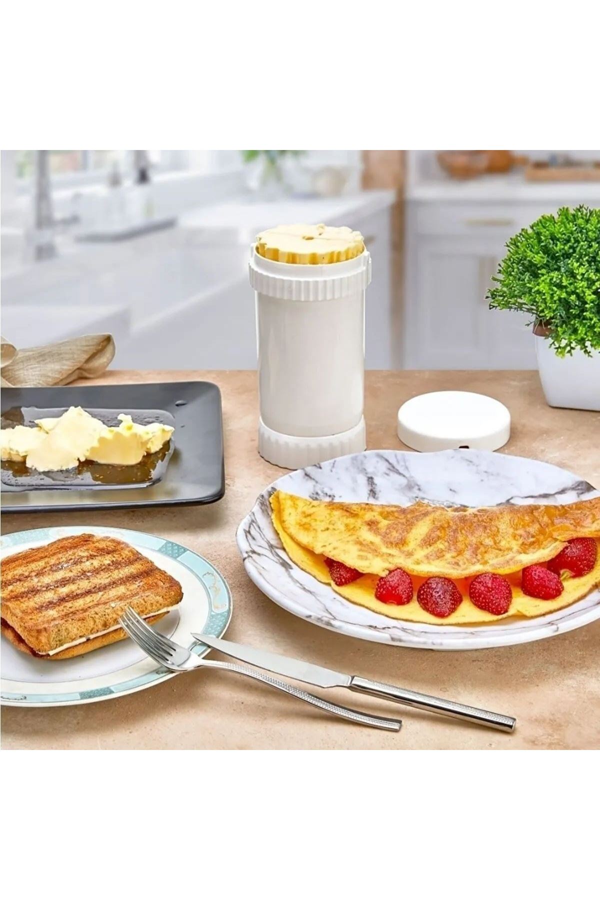 TBL Dekor® Tereyağı Sürme, Yayma, Saklama, Kesme Aparatı, Tereyağlık