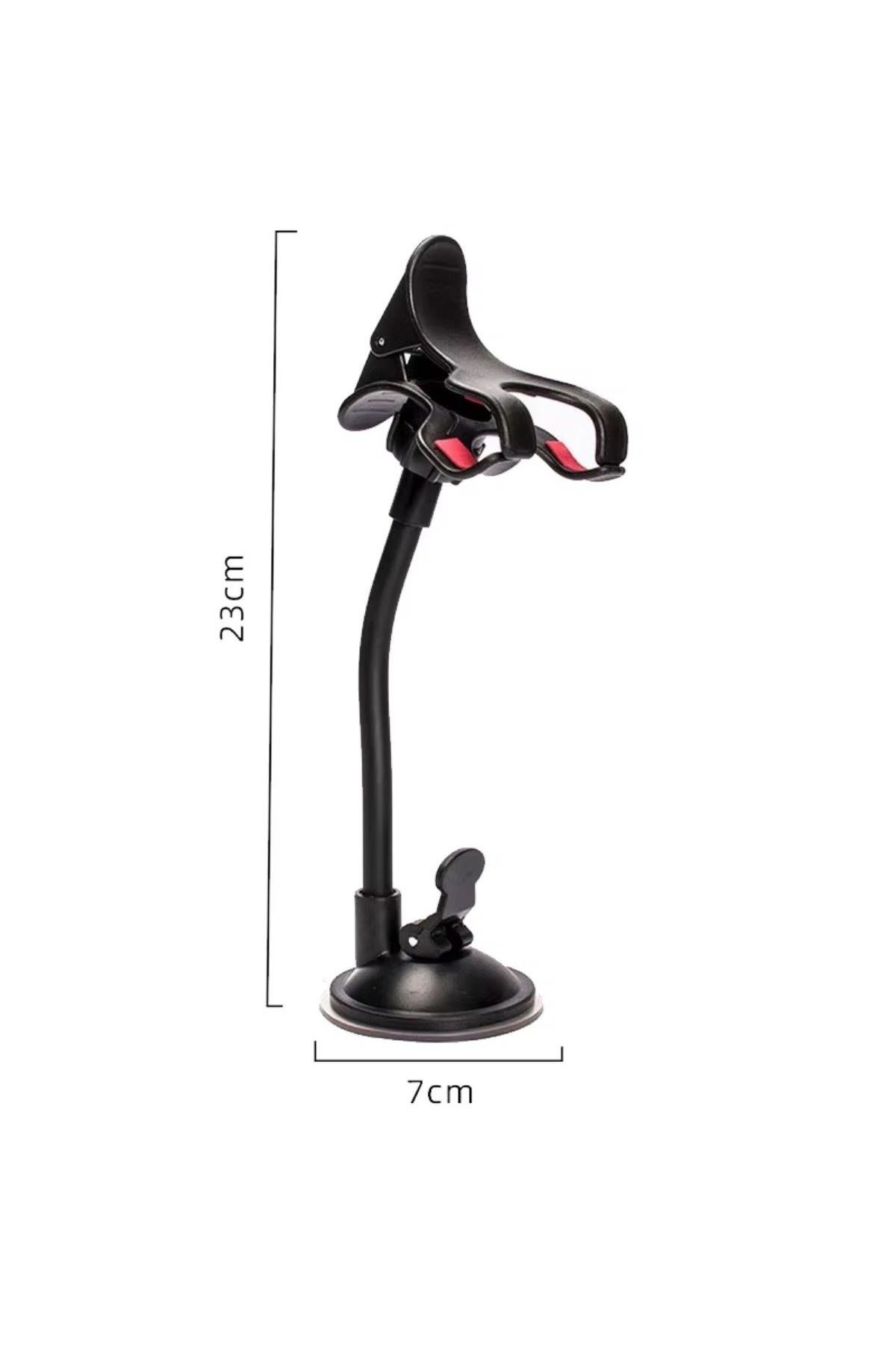 TBL Dekor® Akrobat Cama Sabitlenen Güçlü Vakumlu 360 Derece Dönen Tüm Modellere Uyan Oto Telefon Tutucu