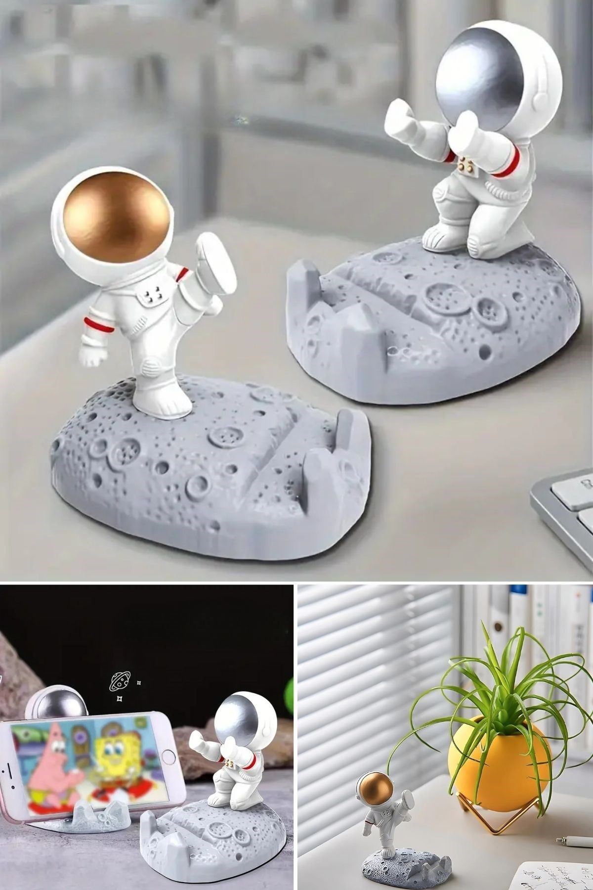TBL Dekor® Mini Astronot Model Telefon ve Tablet Tutucu Standı