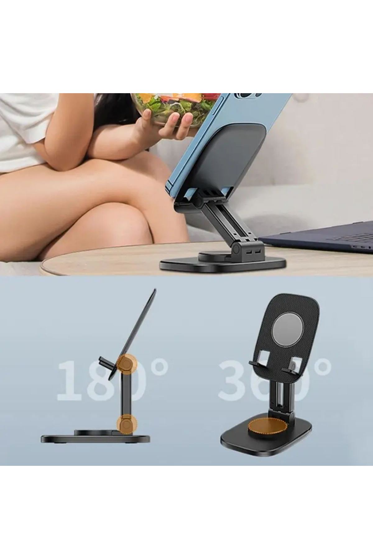 TBL Dekor® 360 Döner Masaüstü Mobil Telefon Tutucu Standı