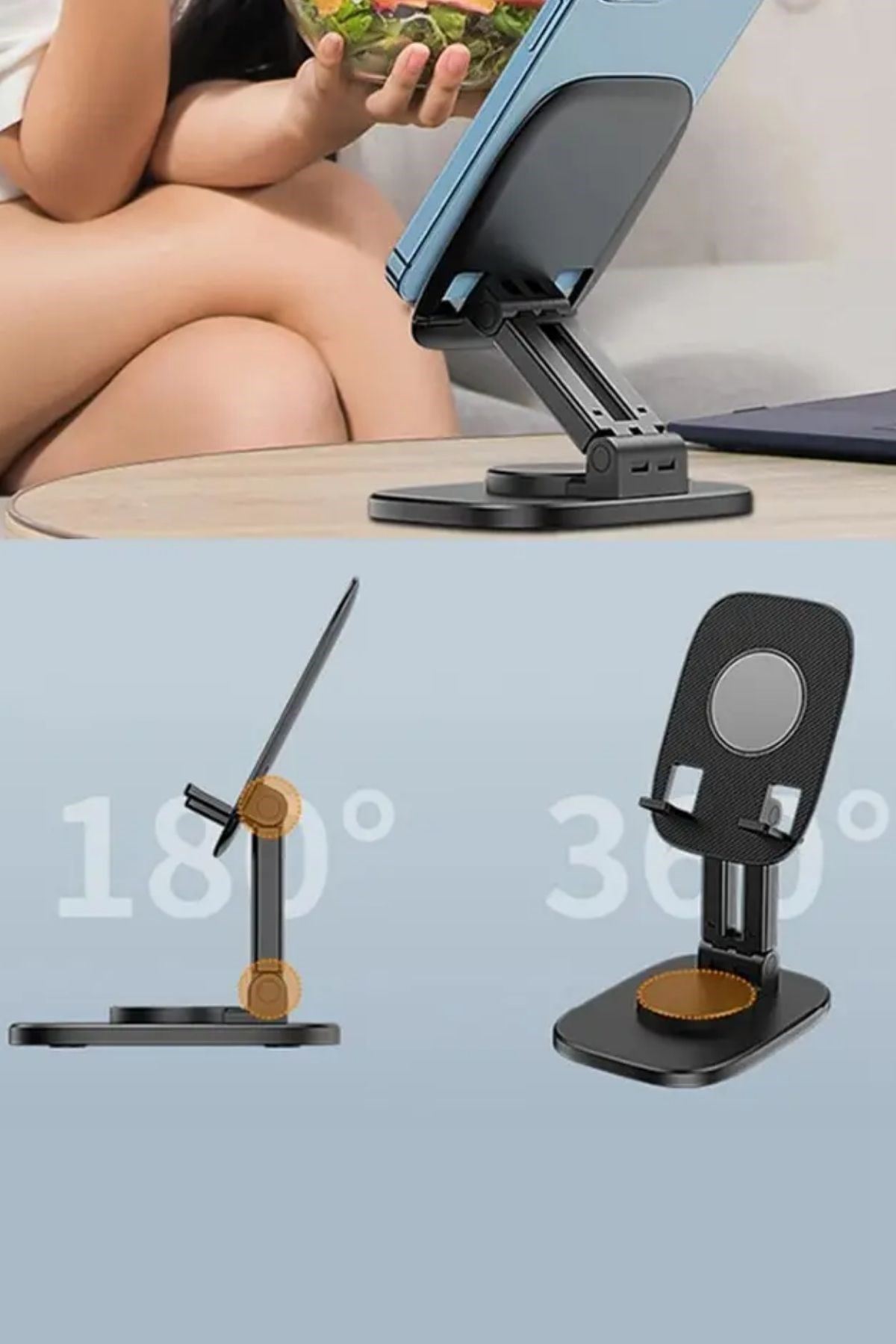 TBL Dekor® 360 Döner Masaüstü Mobil Telefon Tutucu Standı