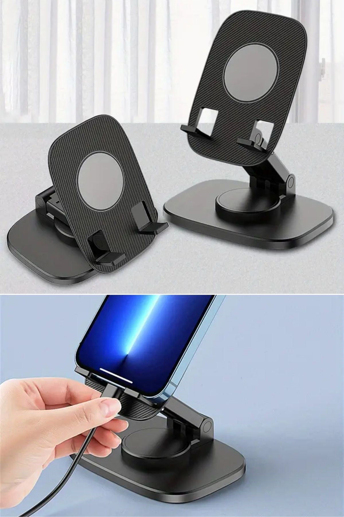 TBL Dekor® 360 Döner Masaüstü Mobil Telefon Tutucu Standı