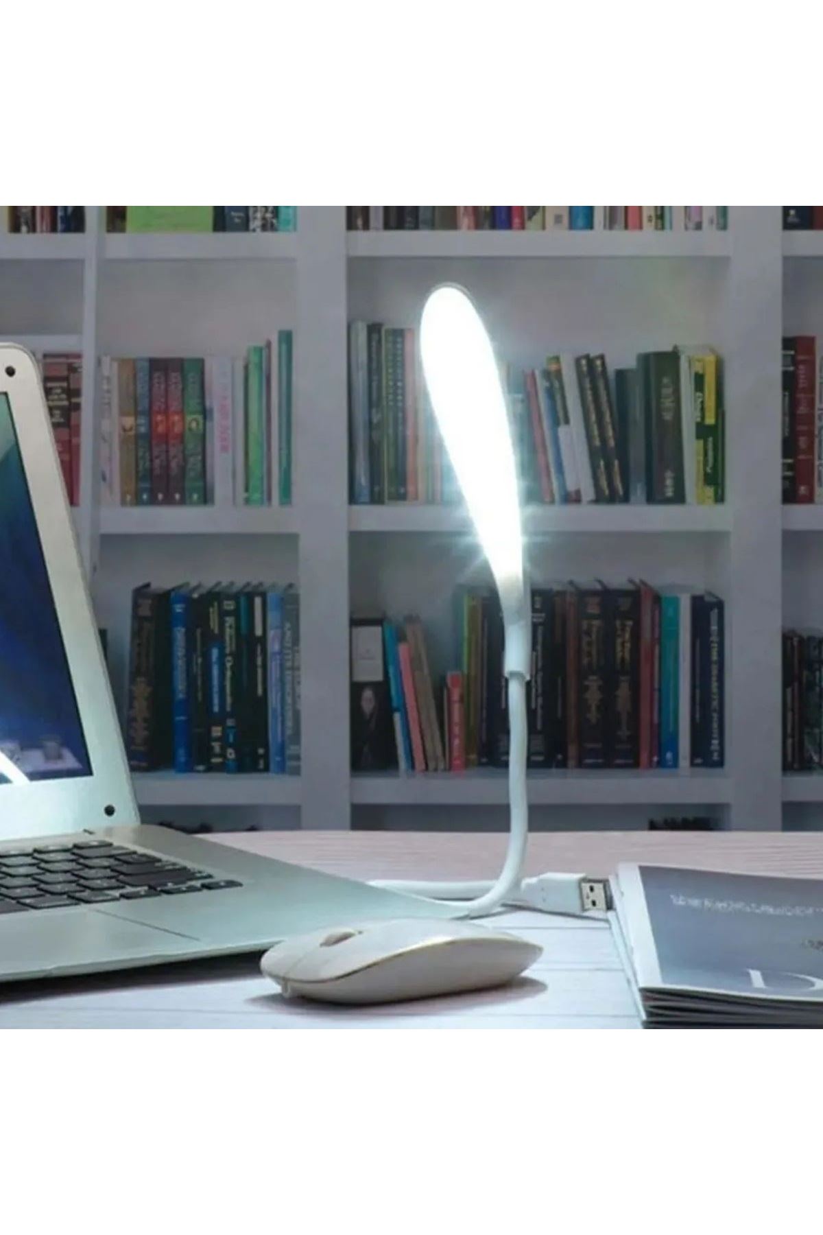 TBL Dekor® USB Girişli 14 Ledli 3 Kademeli Dokunmatik Masa/Kitap Okuma Lambası Ledi Beyaz