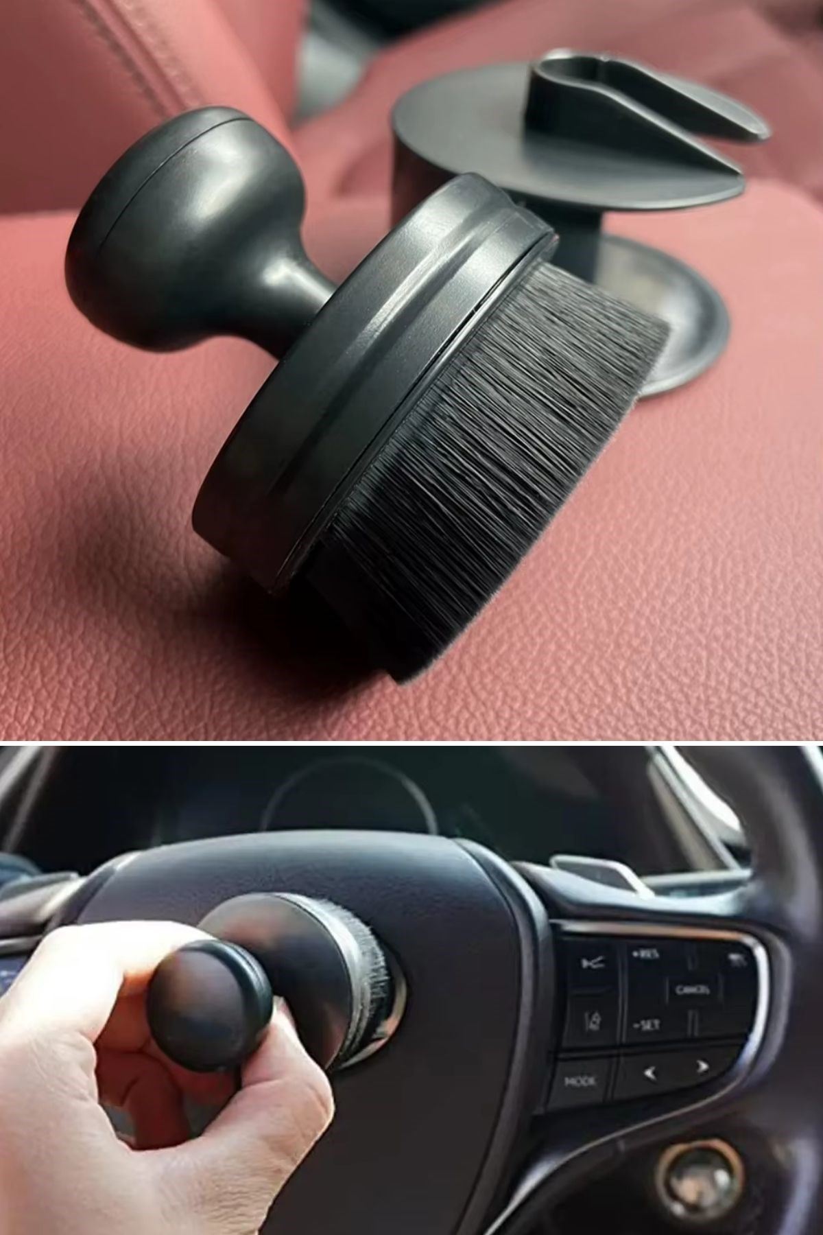 TBL Dekor® Oto Detay Temizlik Fırçası Yumuşak Tüylü Kapaklı Temizlik Fırçası