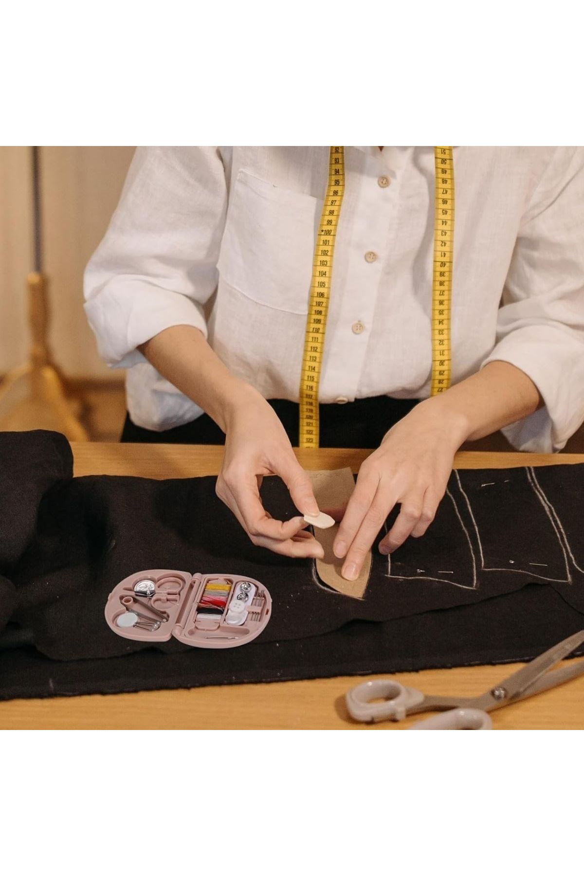 TBL Dekor® Çok Fonksiyonlu Mini Çanta Boy Seyahat Tipi Dikiş Seti