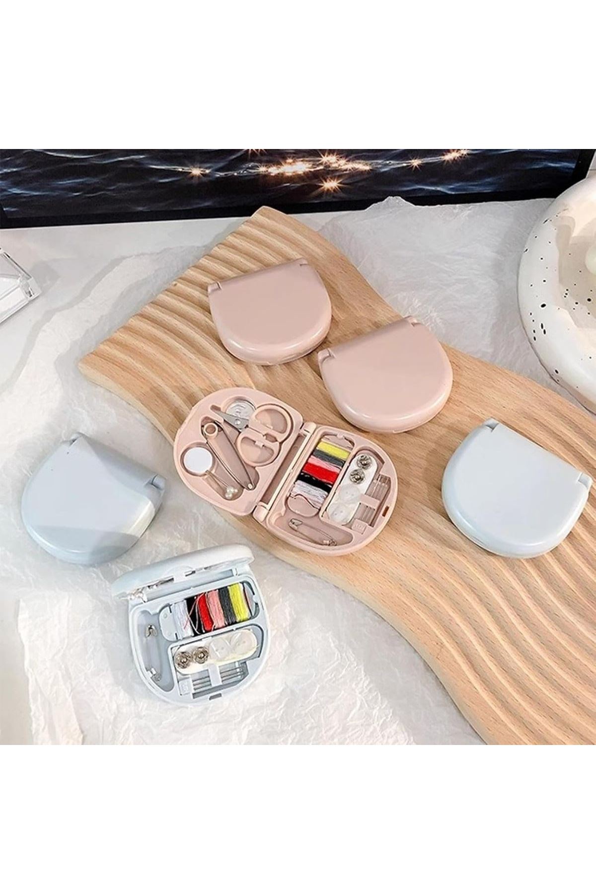 TBL Dekor® Çok Fonksiyonlu Mini Çanta Boy Seyahat Tipi Dikiş Seti