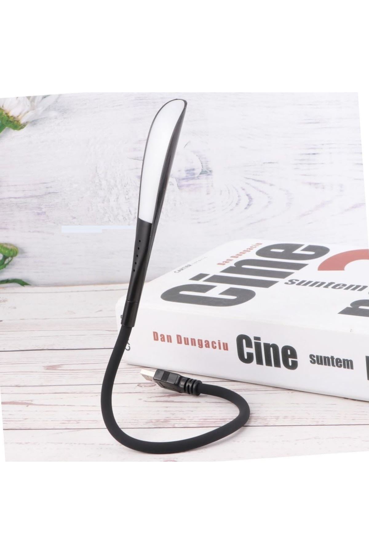 TBL Dekor® USB Girişli 14 Ledli 3 Kademeli Dokunmatik Masa/Kitap Okuma Lambası Ledi Siyah