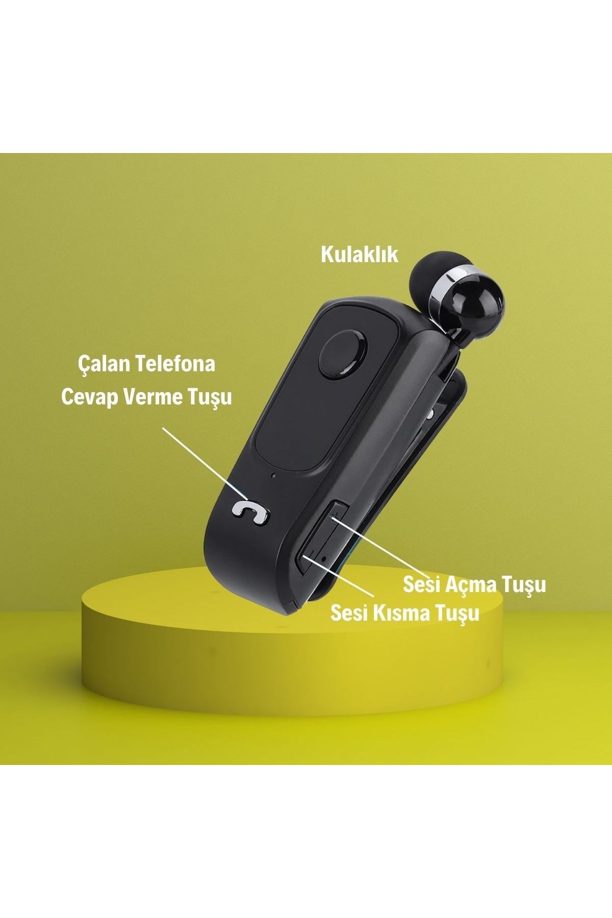 TBL Dekor® Telefon Bağlantılı Makaralı Kulaklıklı Bluetooth Kulaklık