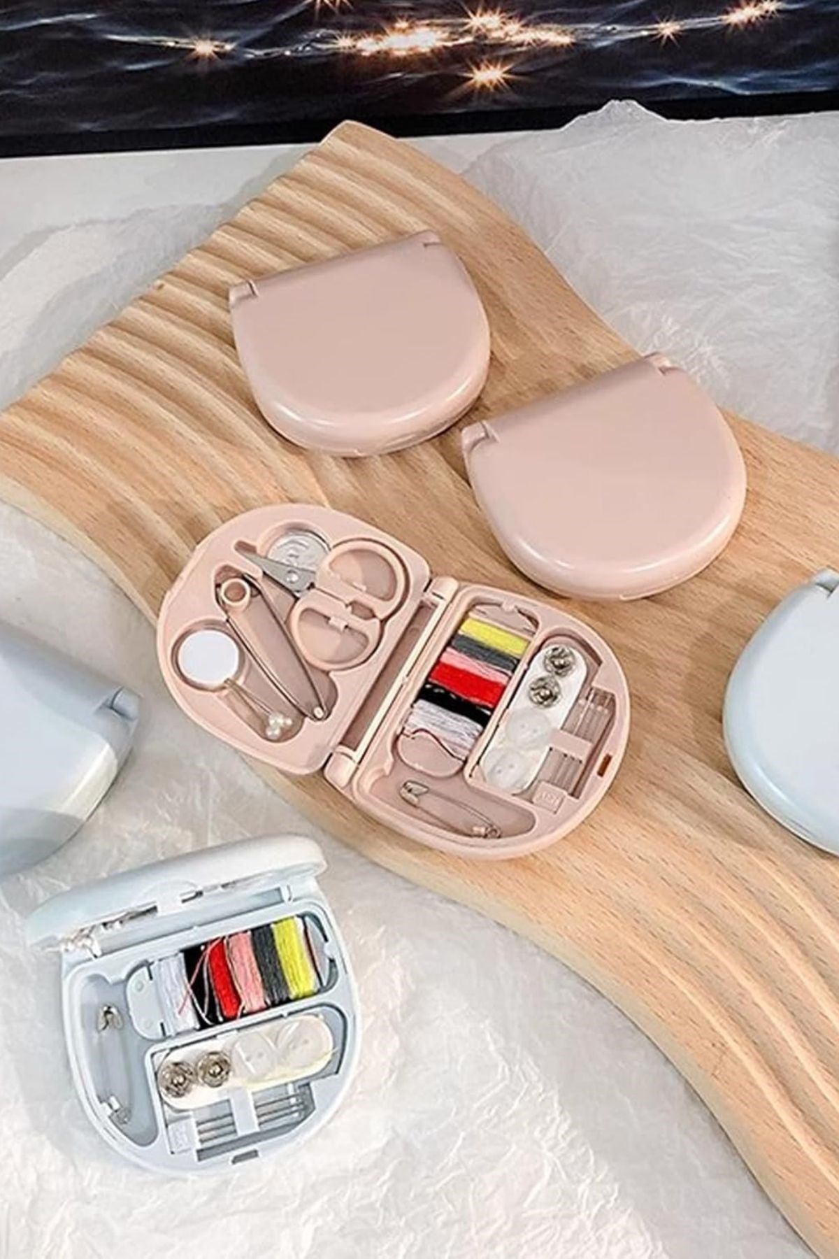 TBL Dekor® Çok Fonksiyonlu Mini Çanta Boy Seyahat Tipi Dikiş Seti